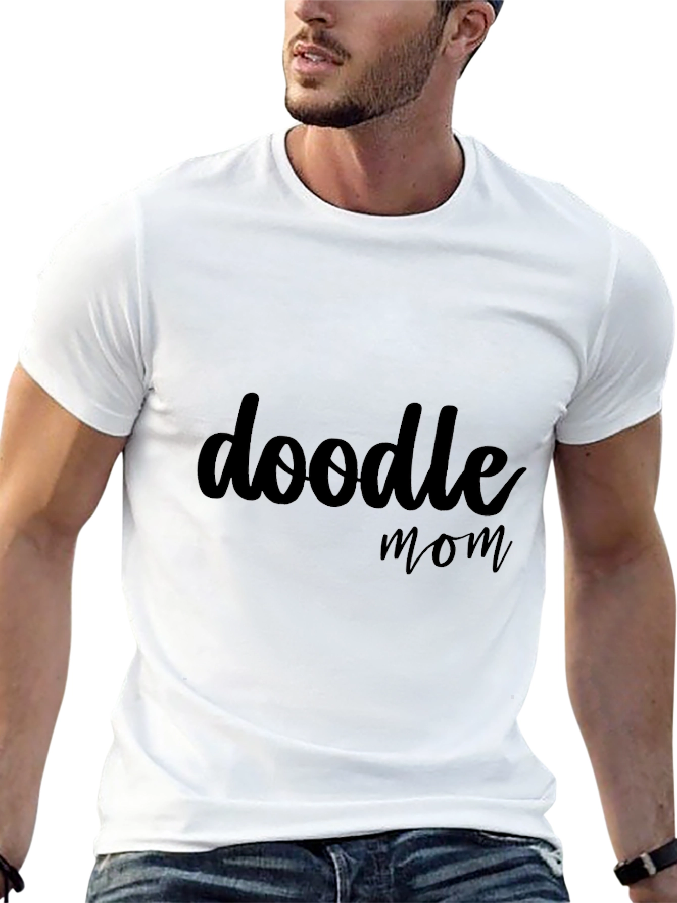 Doodle Mom Black T-Shirt - Stylish Comfort