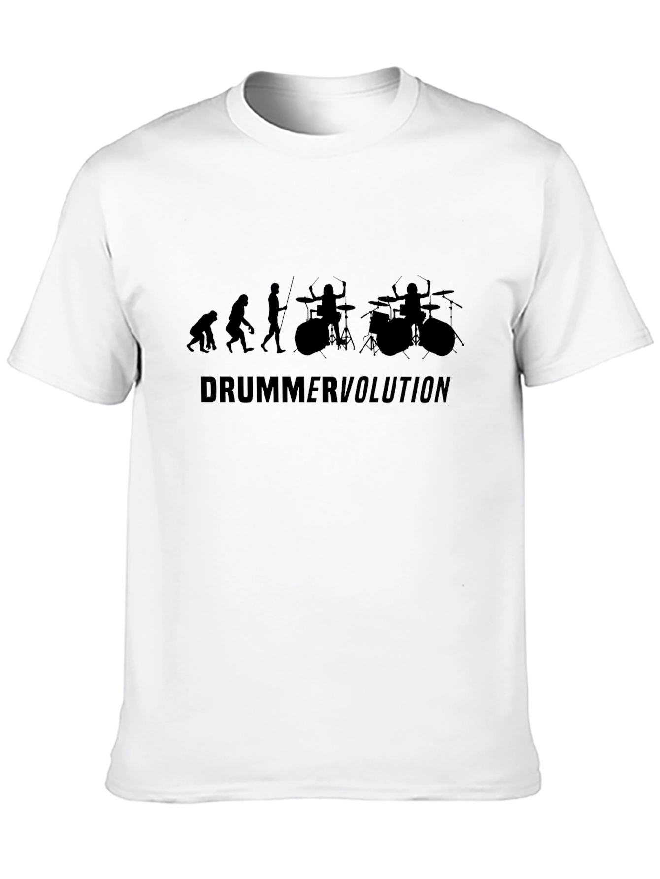 Drummer Evolution Graphic T-Shirt - Black