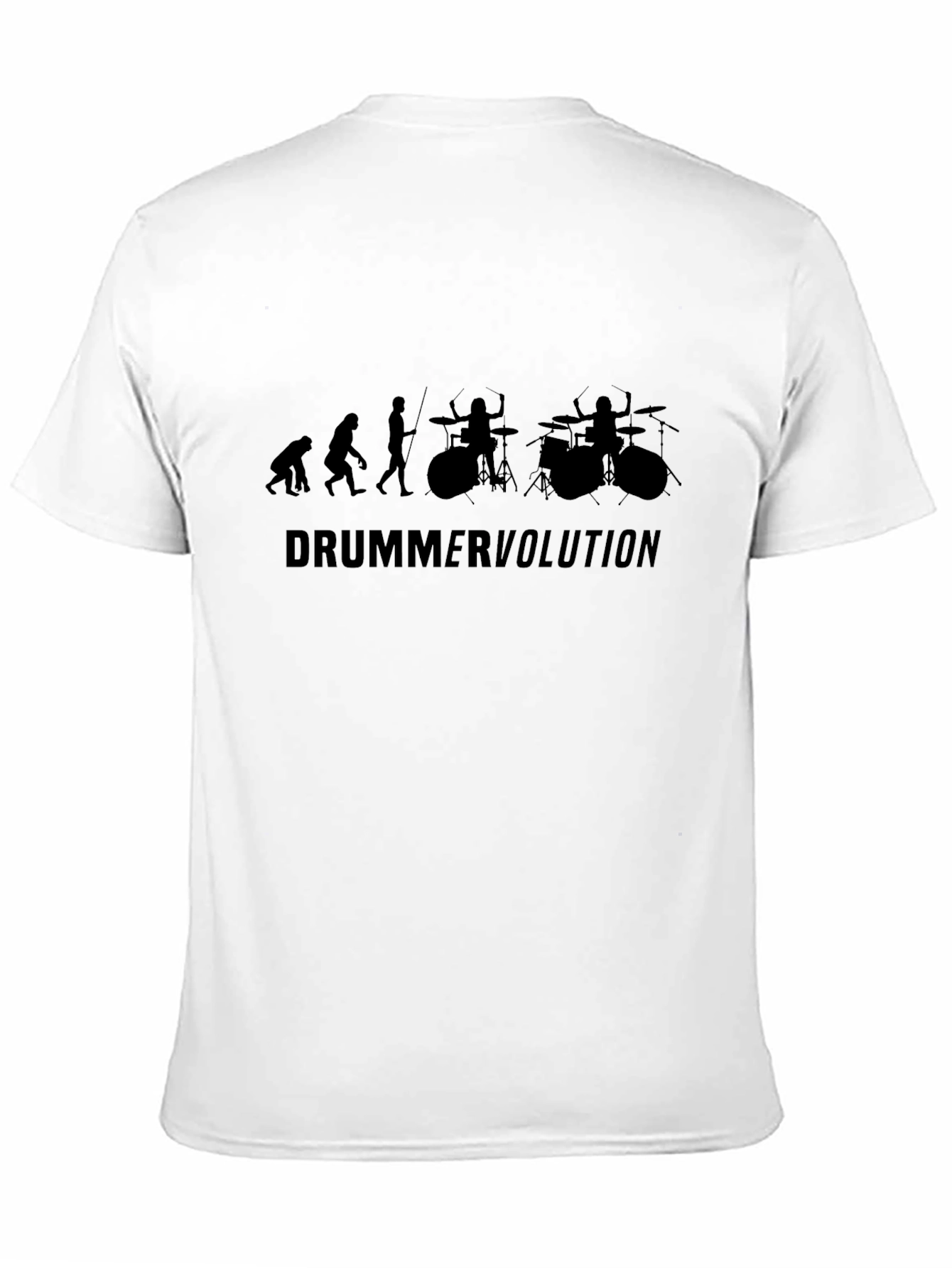 Drummer Evolution Graphic T-Shirt - Black