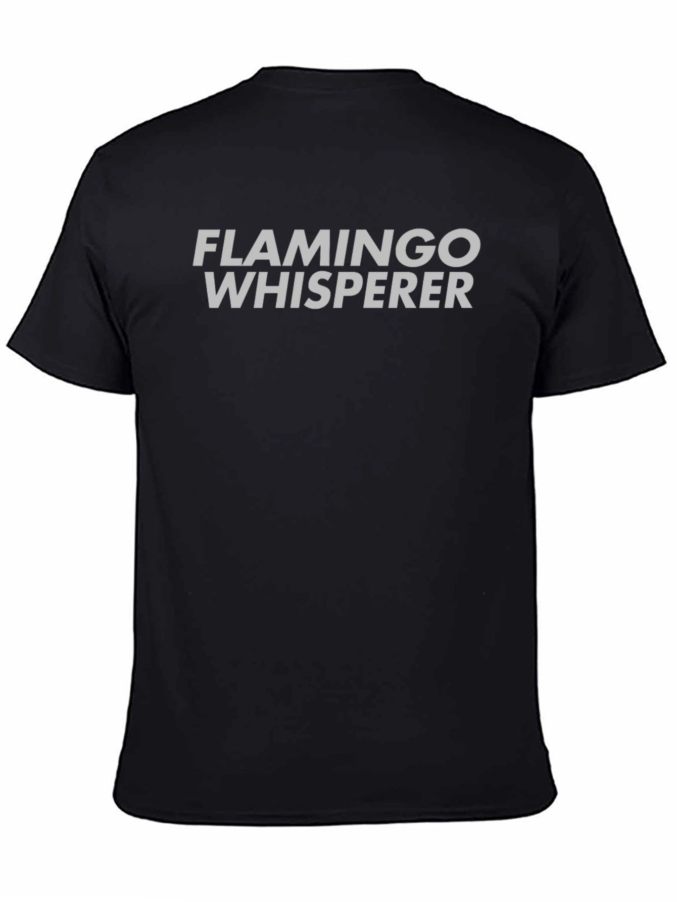 Flamingo Whisperer Black T-Shirt