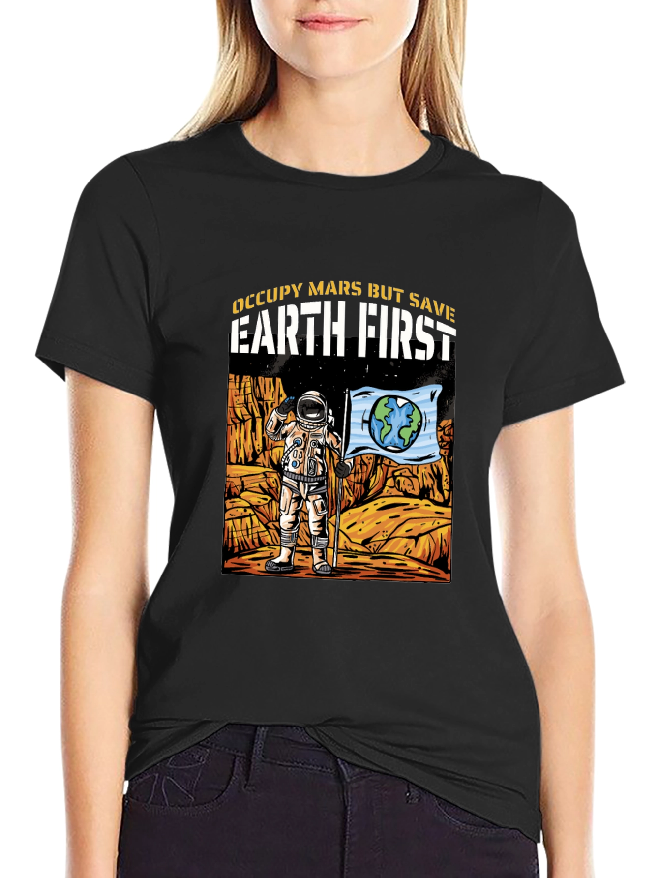 Occupy Mars Save Earth T-Shirt