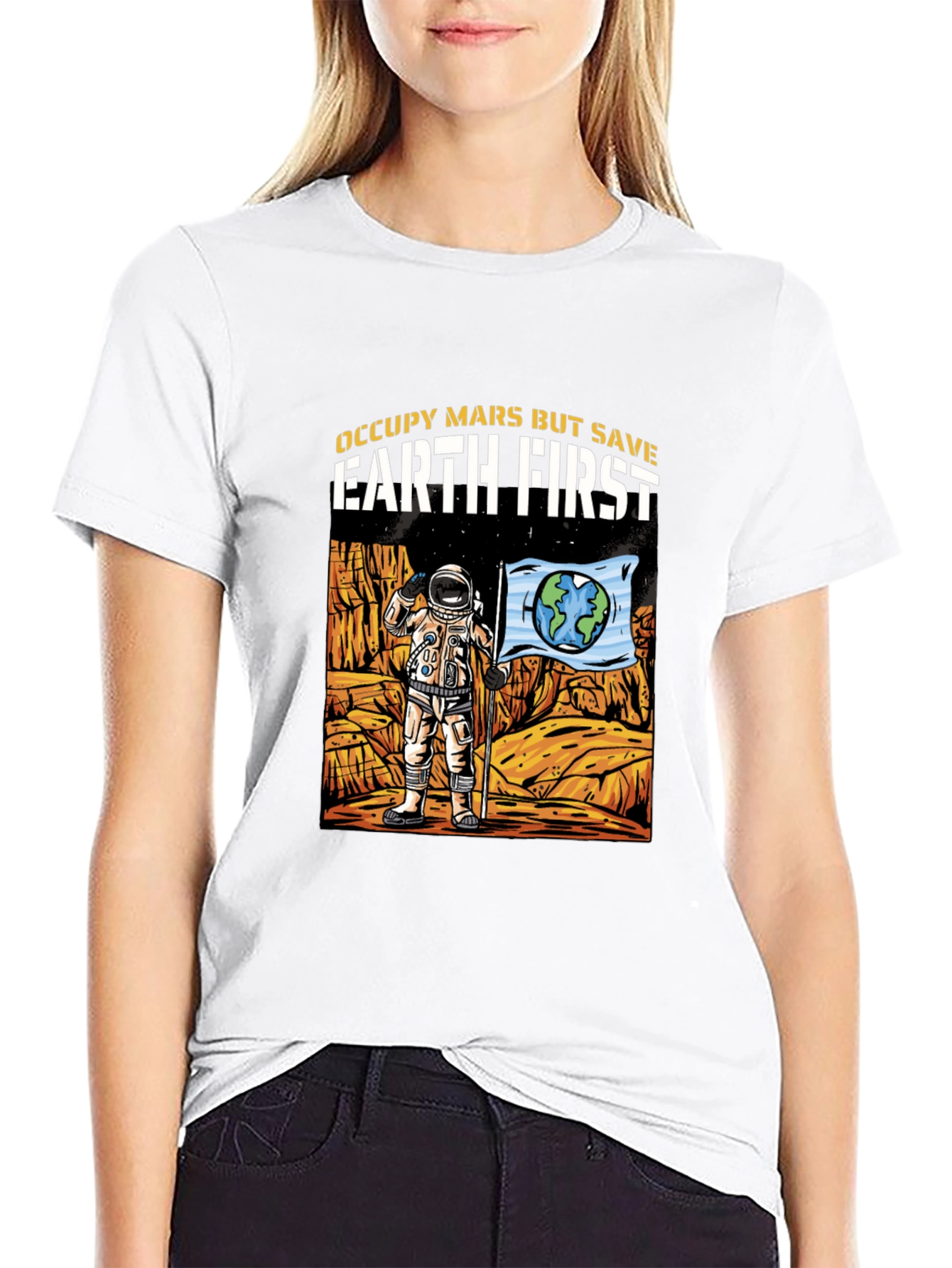Occupy Mars Save Earth T-Shirt