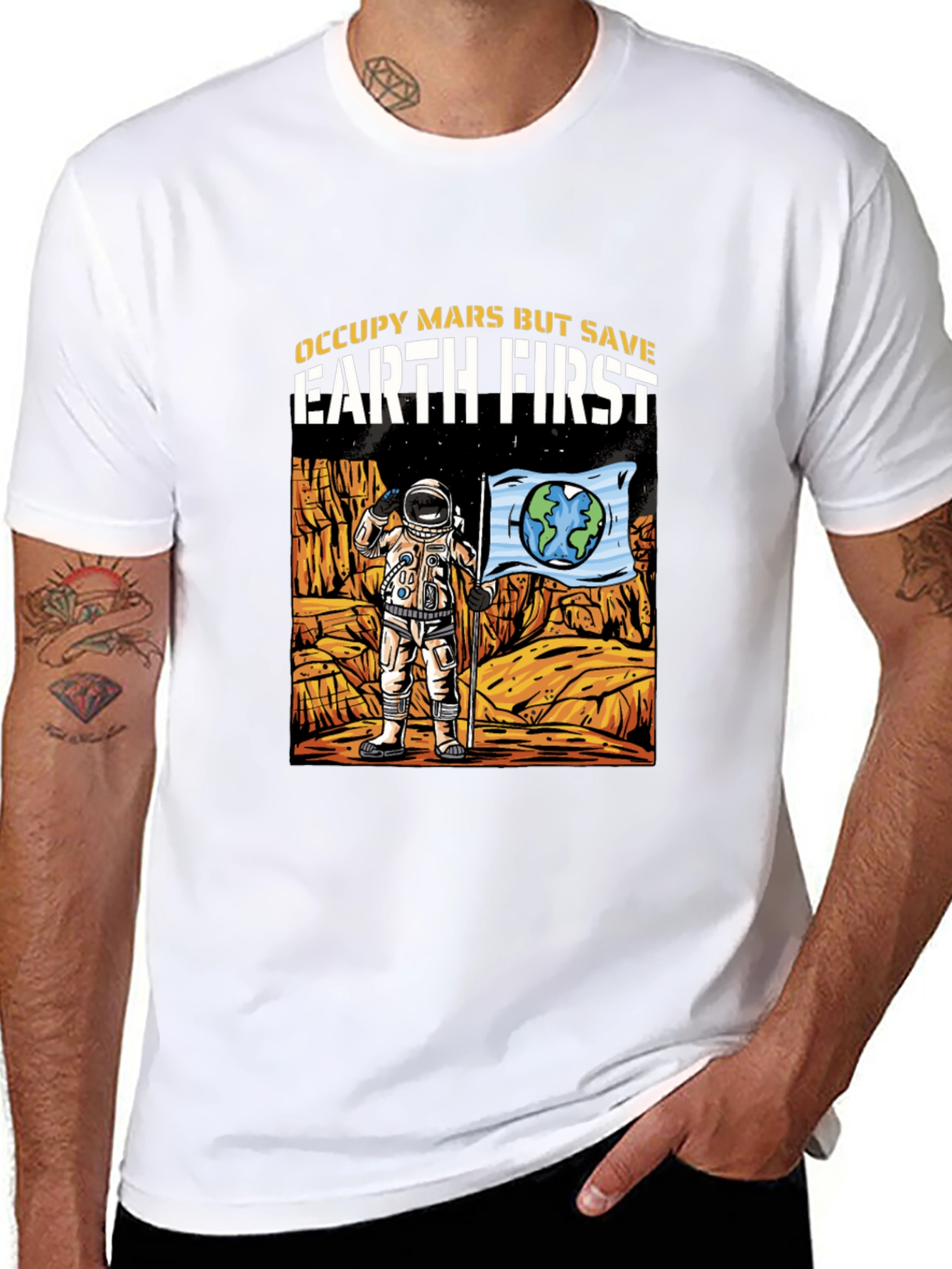 Occupy Mars Save Earth T-Shirt