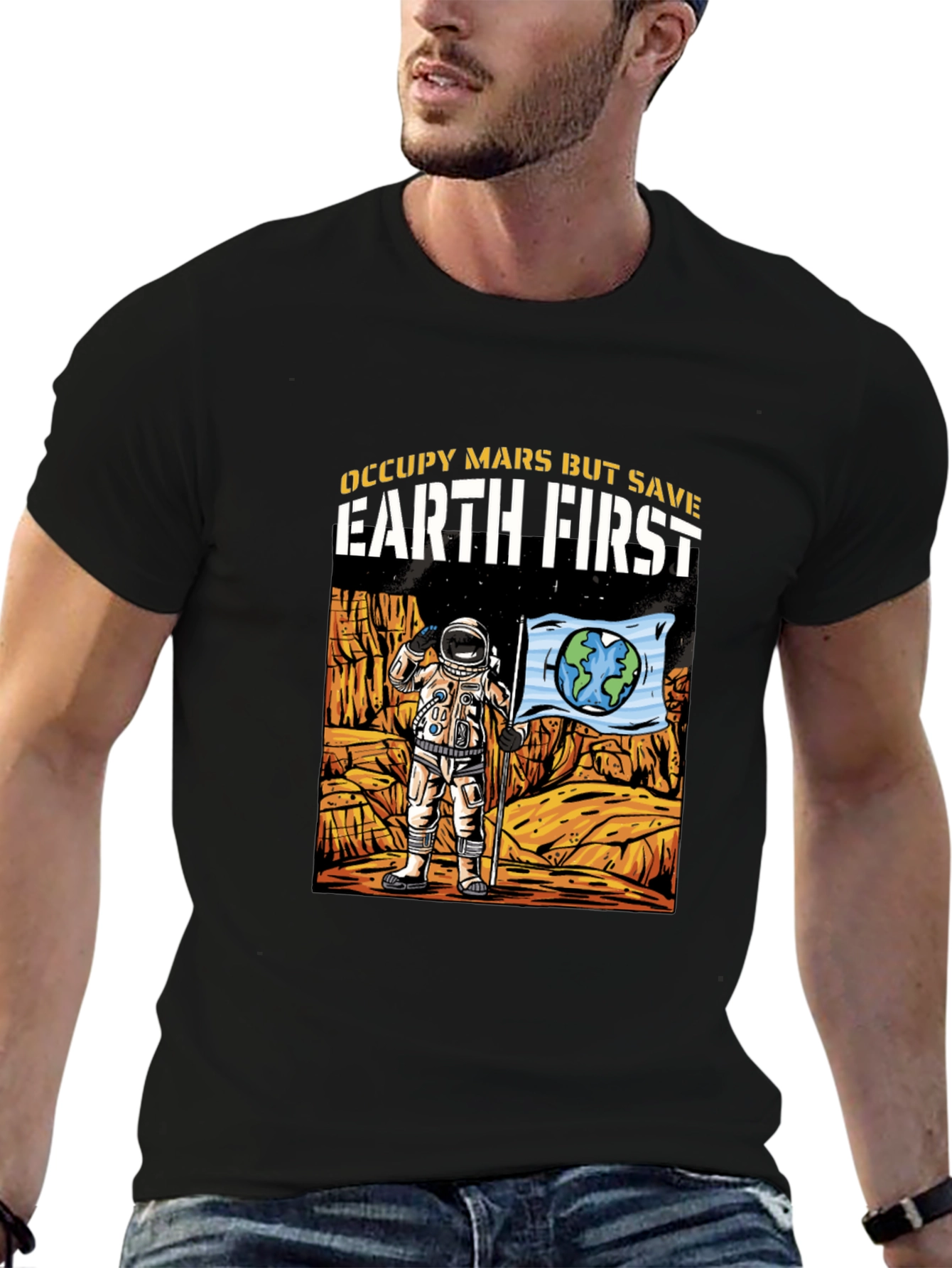 Occupy Mars Save Earth T-Shirt