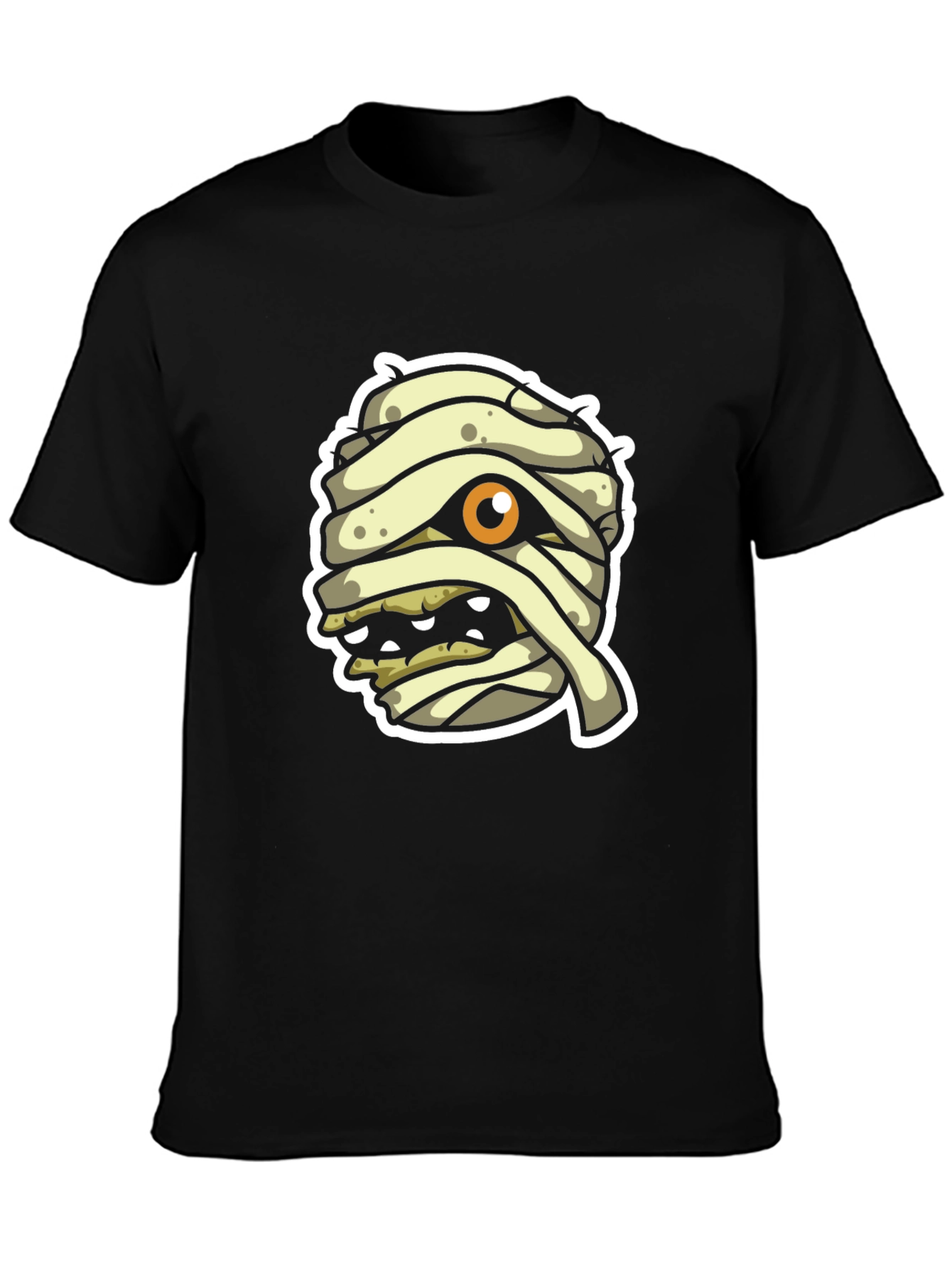Cartoon Mummy Graphic T-Shirt Halloween