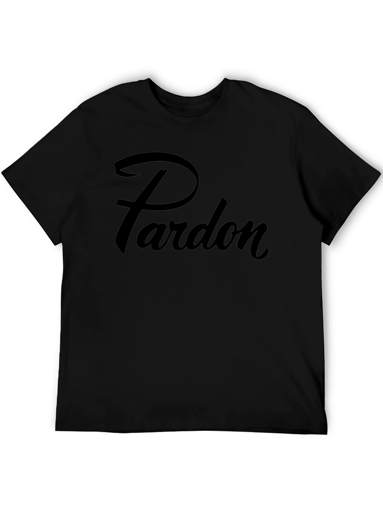 Pardon Graphic Tee - Mens Black T-Shirt