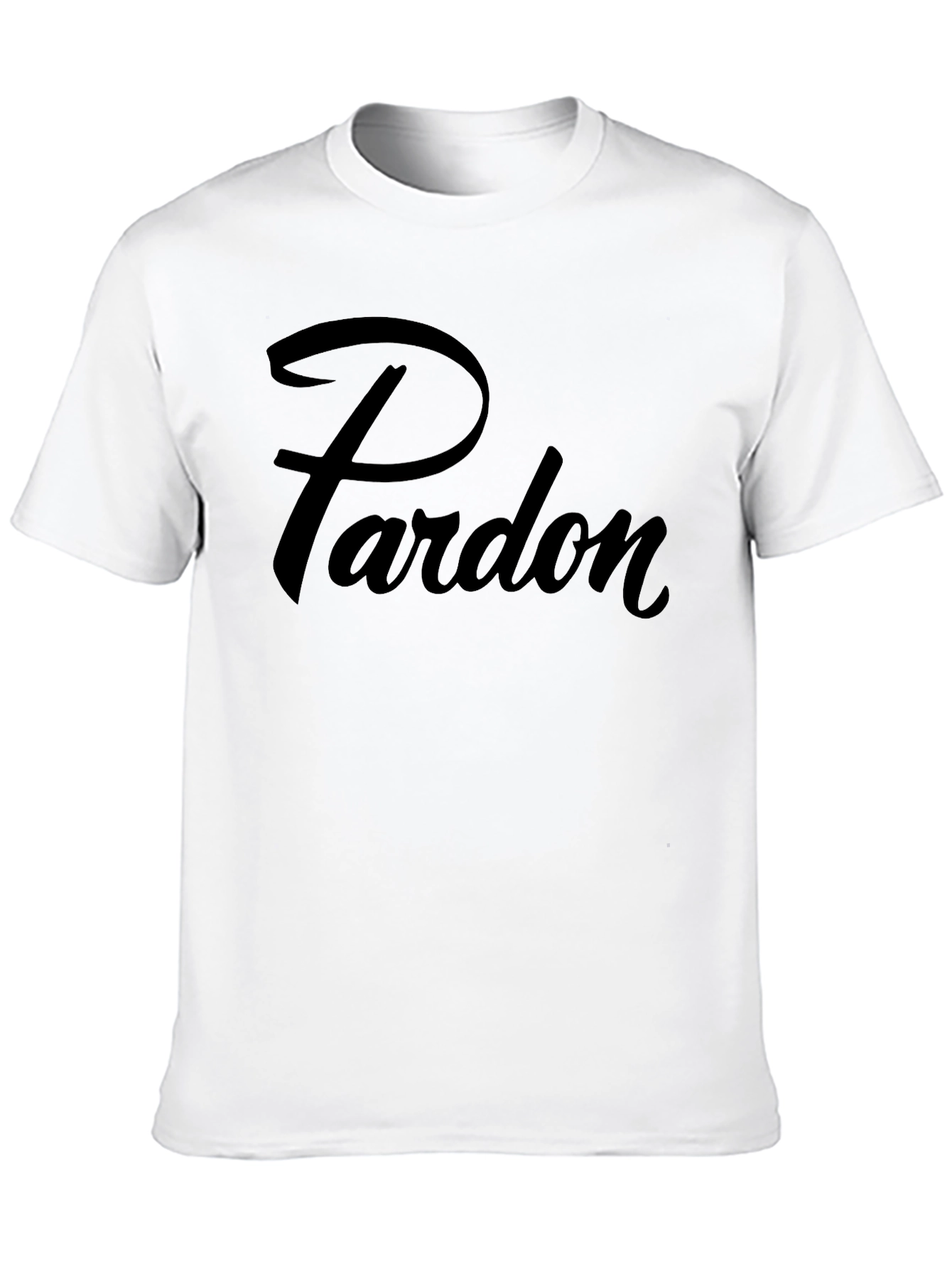 Pardon Graphic Tee - Mens Black T-Shirt