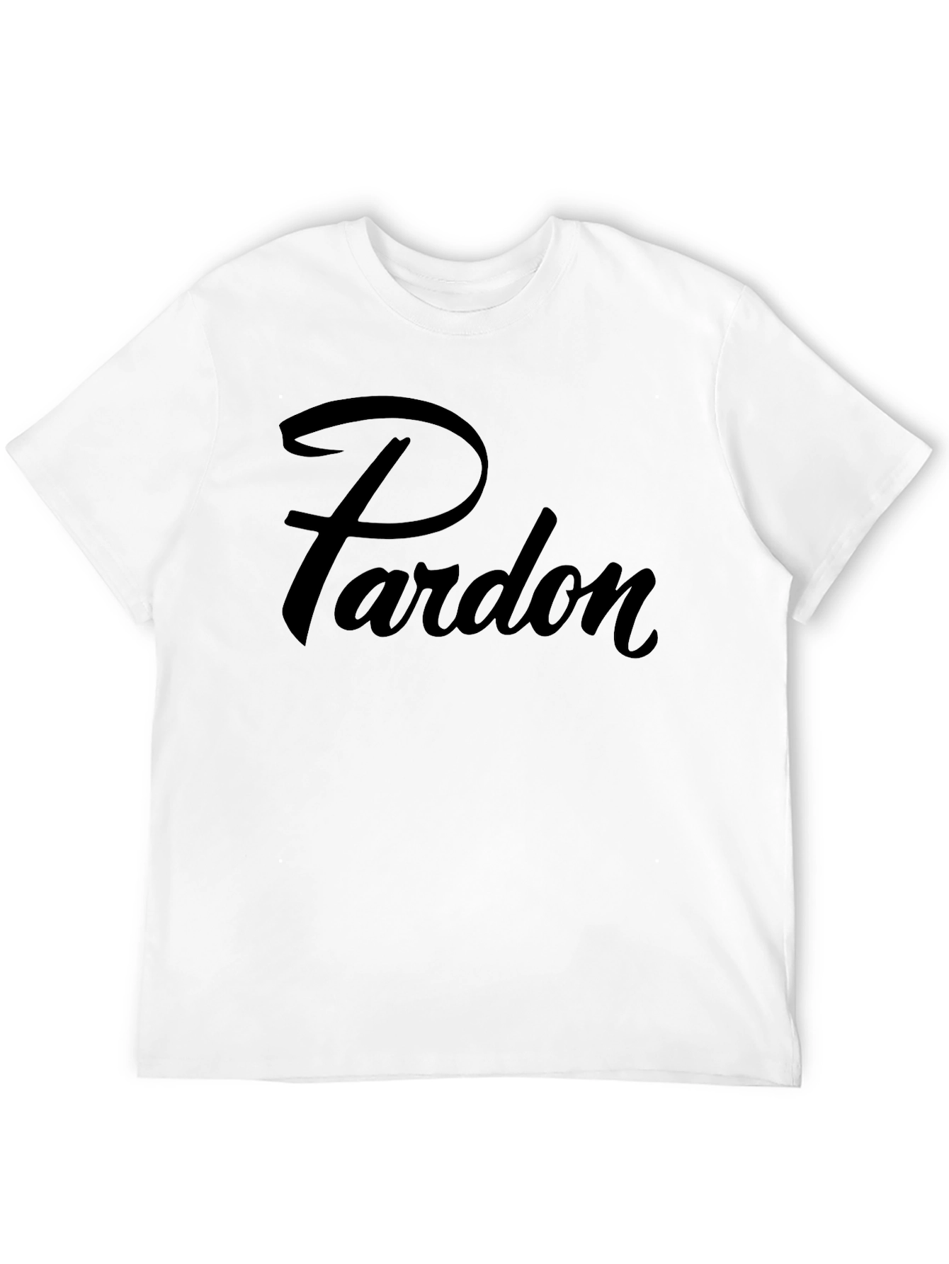 Pardon Graphic Tee - Mens Black T-Shirt