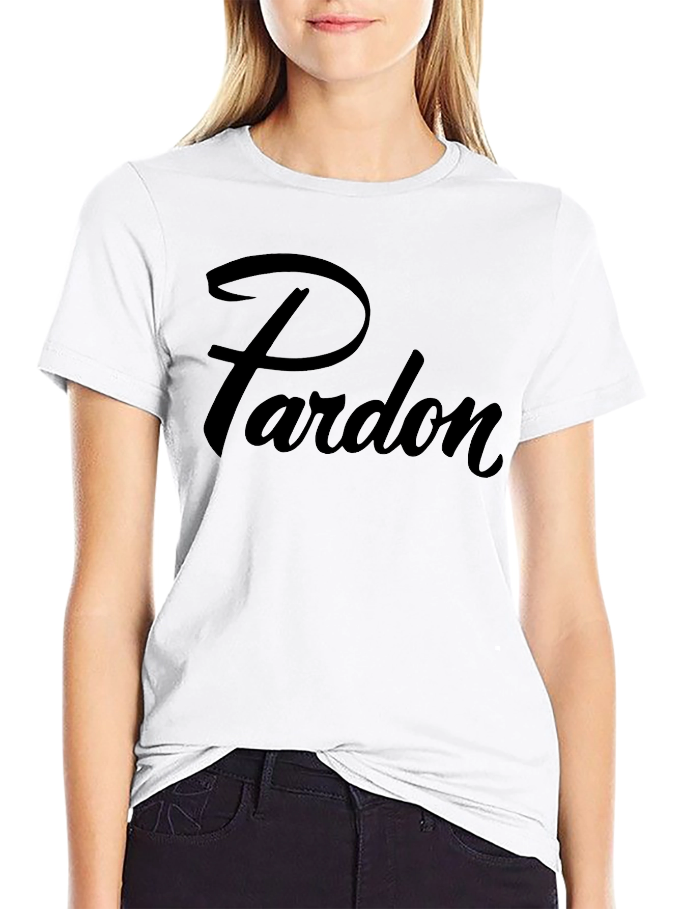Pardon Graphic Tee - Mens Black T-Shirt