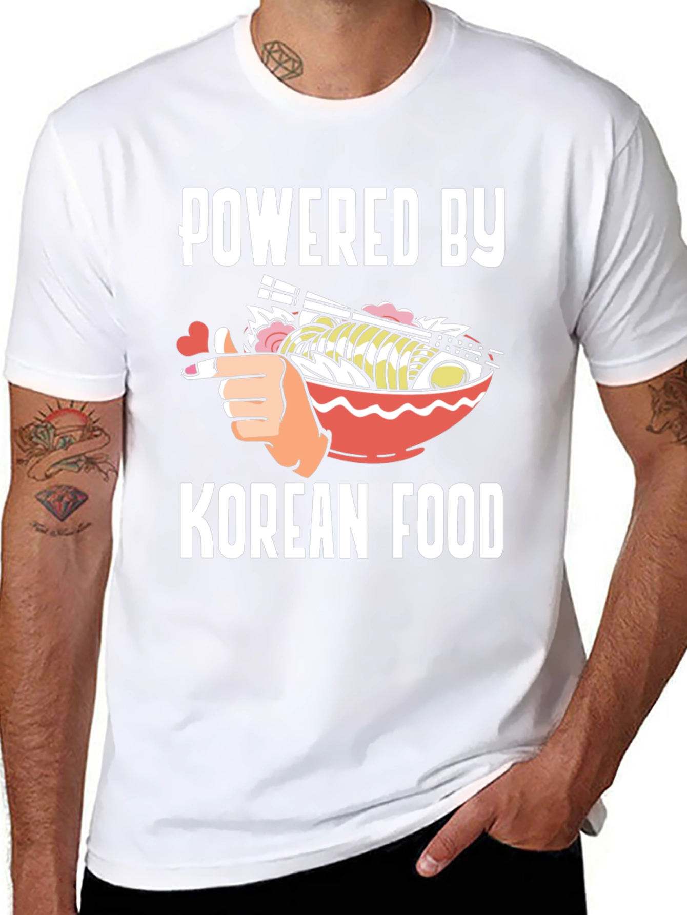 Powered by Korean Food T-Shirt