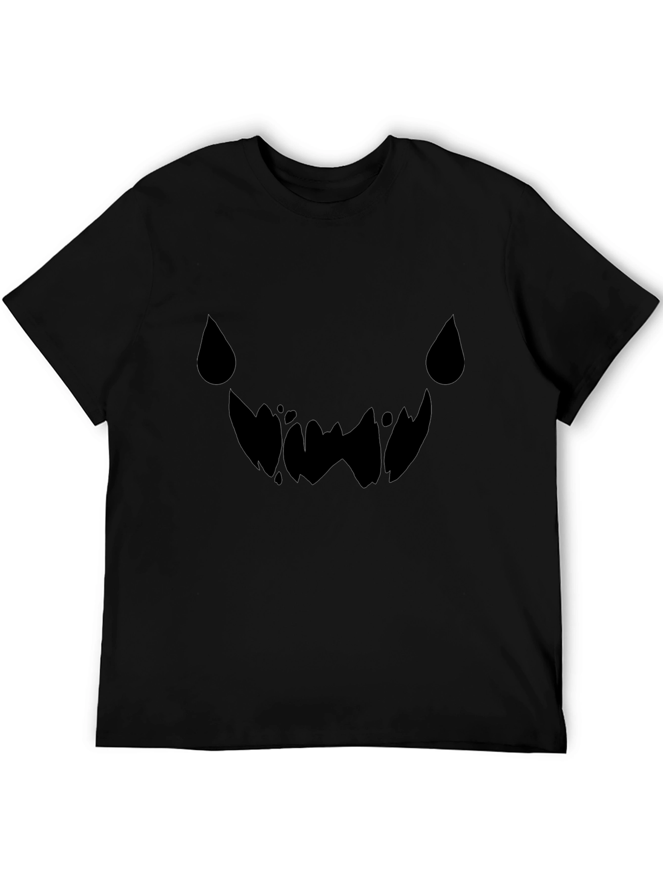 Spooky Grin Black Tee - Halloween Graphic T-Shirt