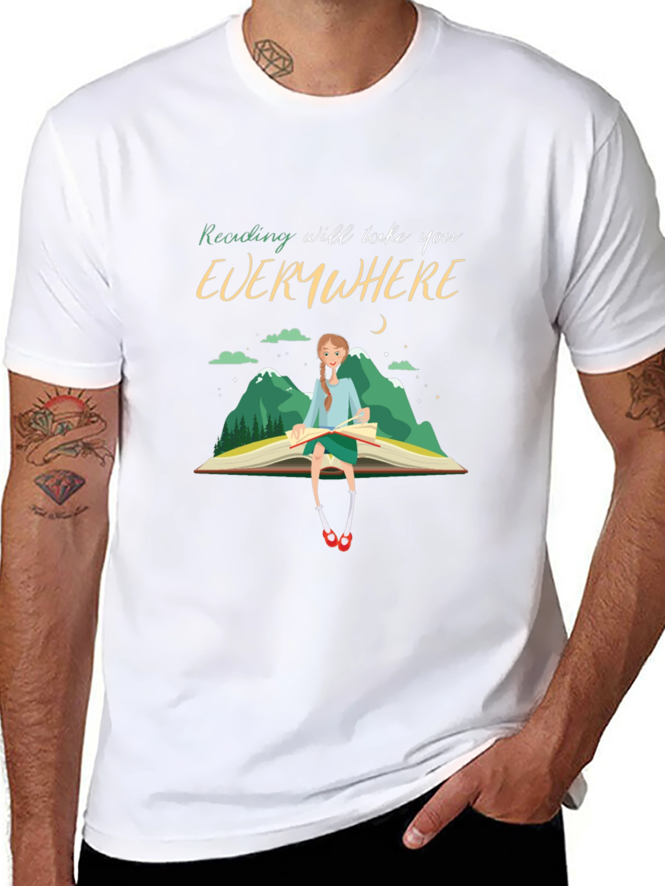 Reading Takes You Everywhere T-Shirt - Black