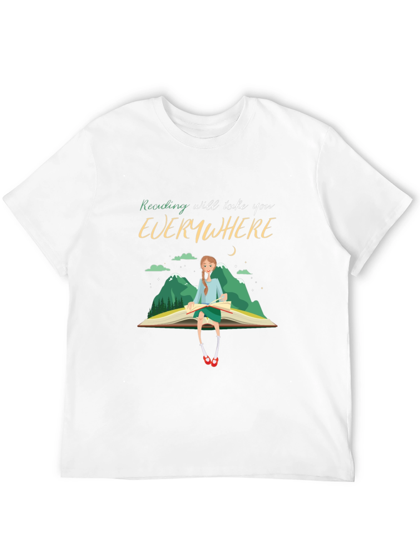 Reading Takes You Everywhere T-Shirt - Black