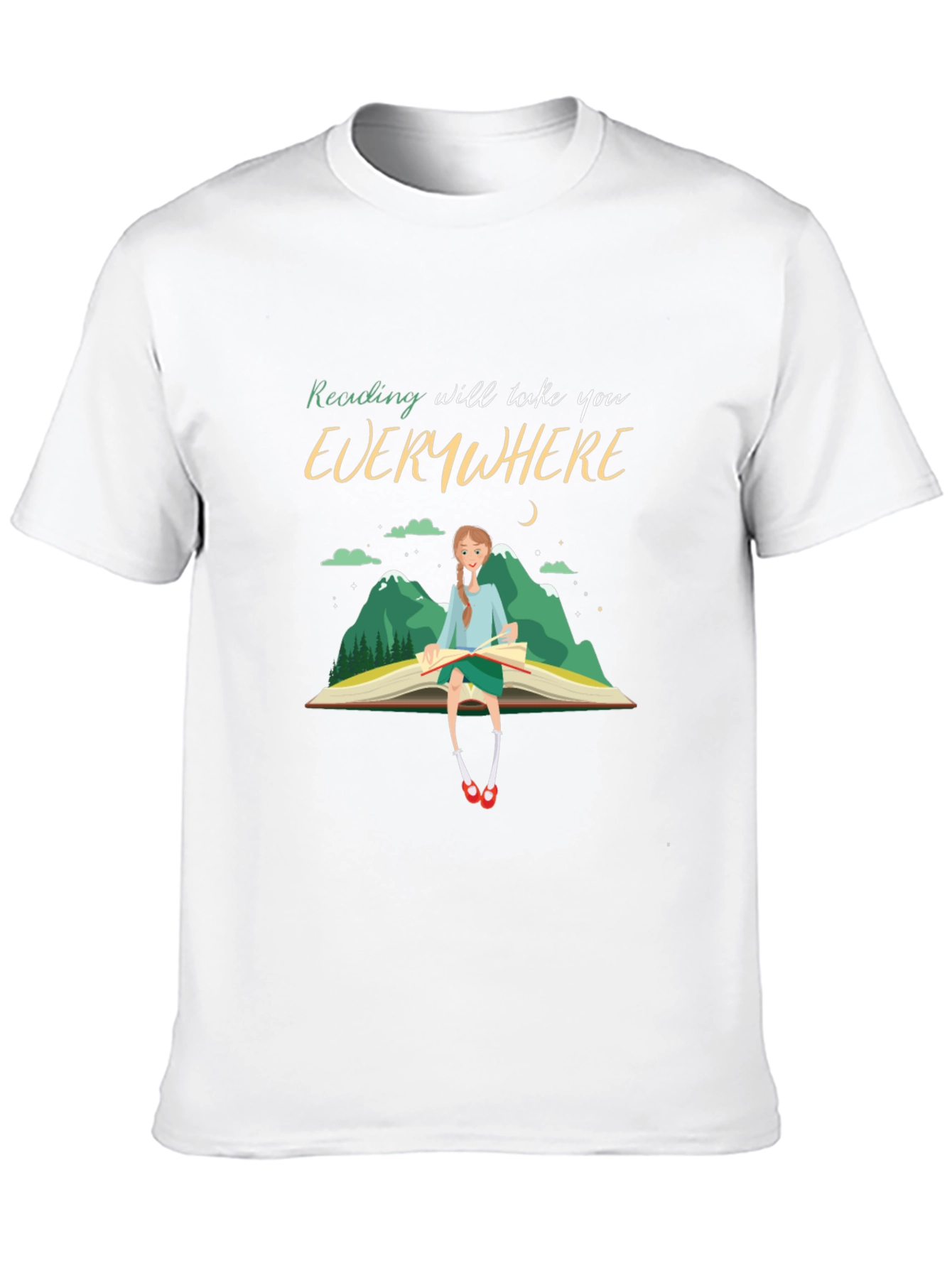 Reading Takes You Everywhere T-Shirt - Black