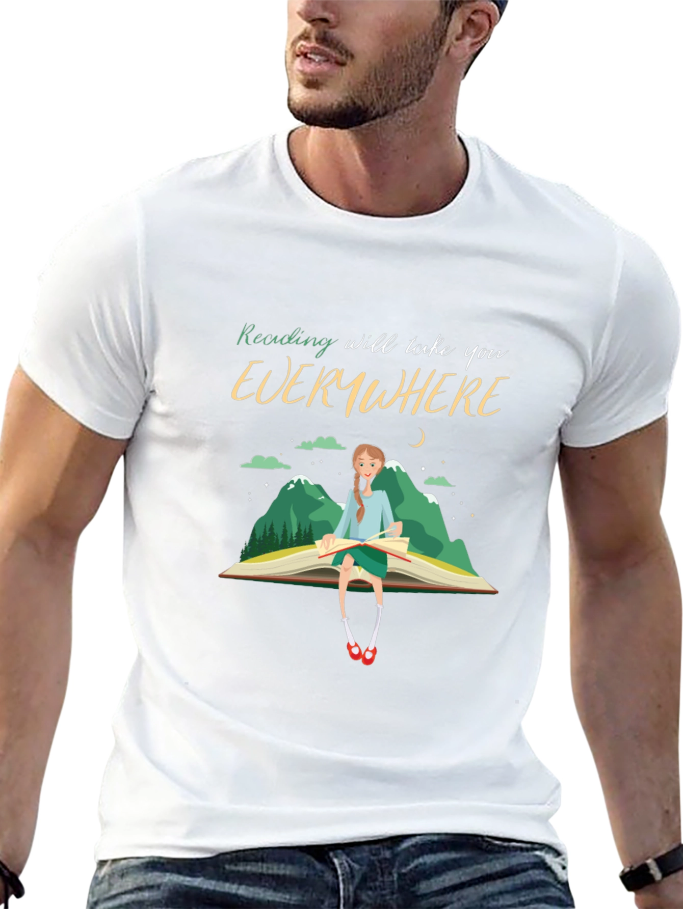 Reading Takes You Everywhere T-Shirt - Black
