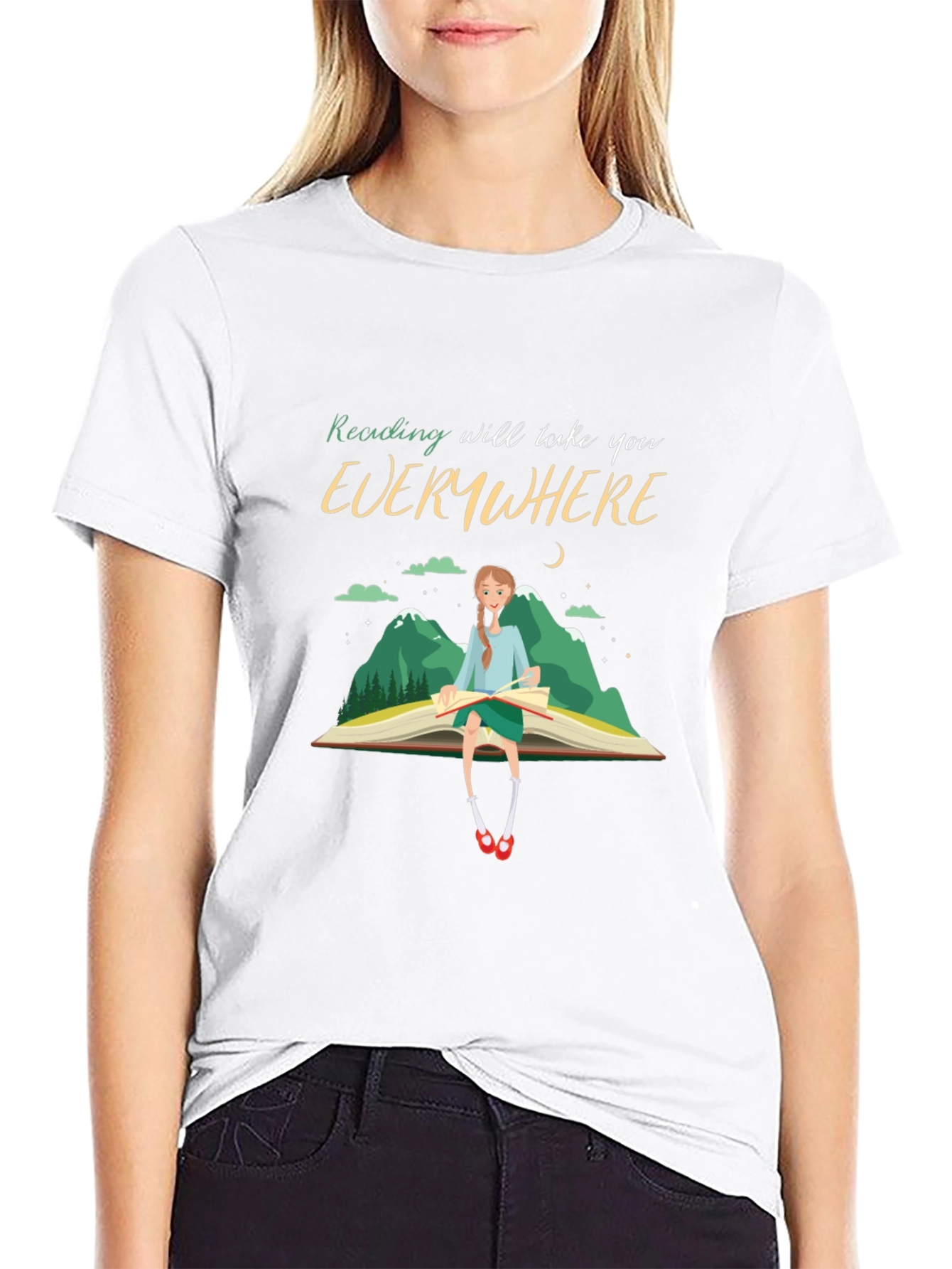 Reading Takes You Everywhere T-Shirt - Black