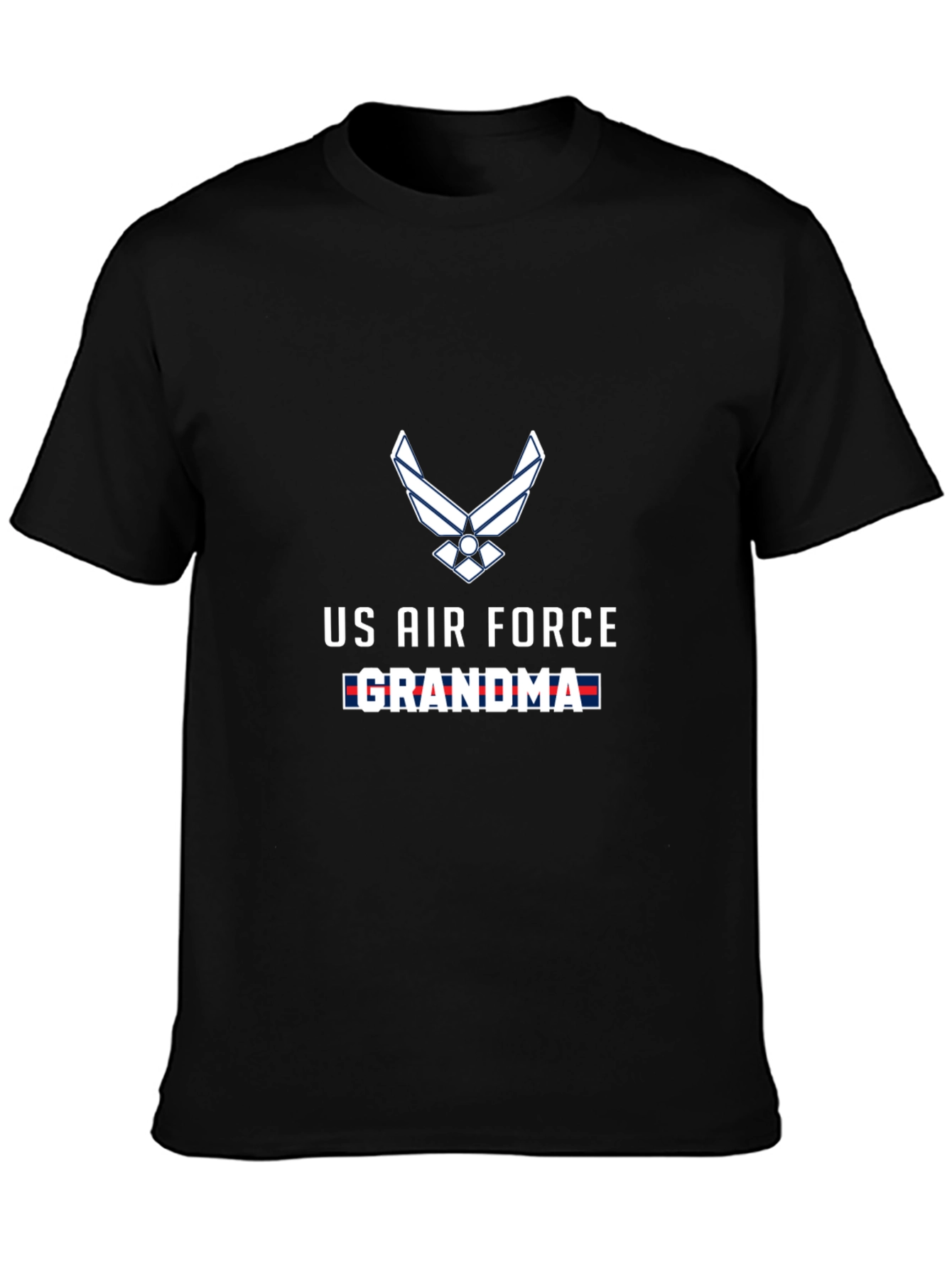 US Air Force Grandma Black T-Shirt