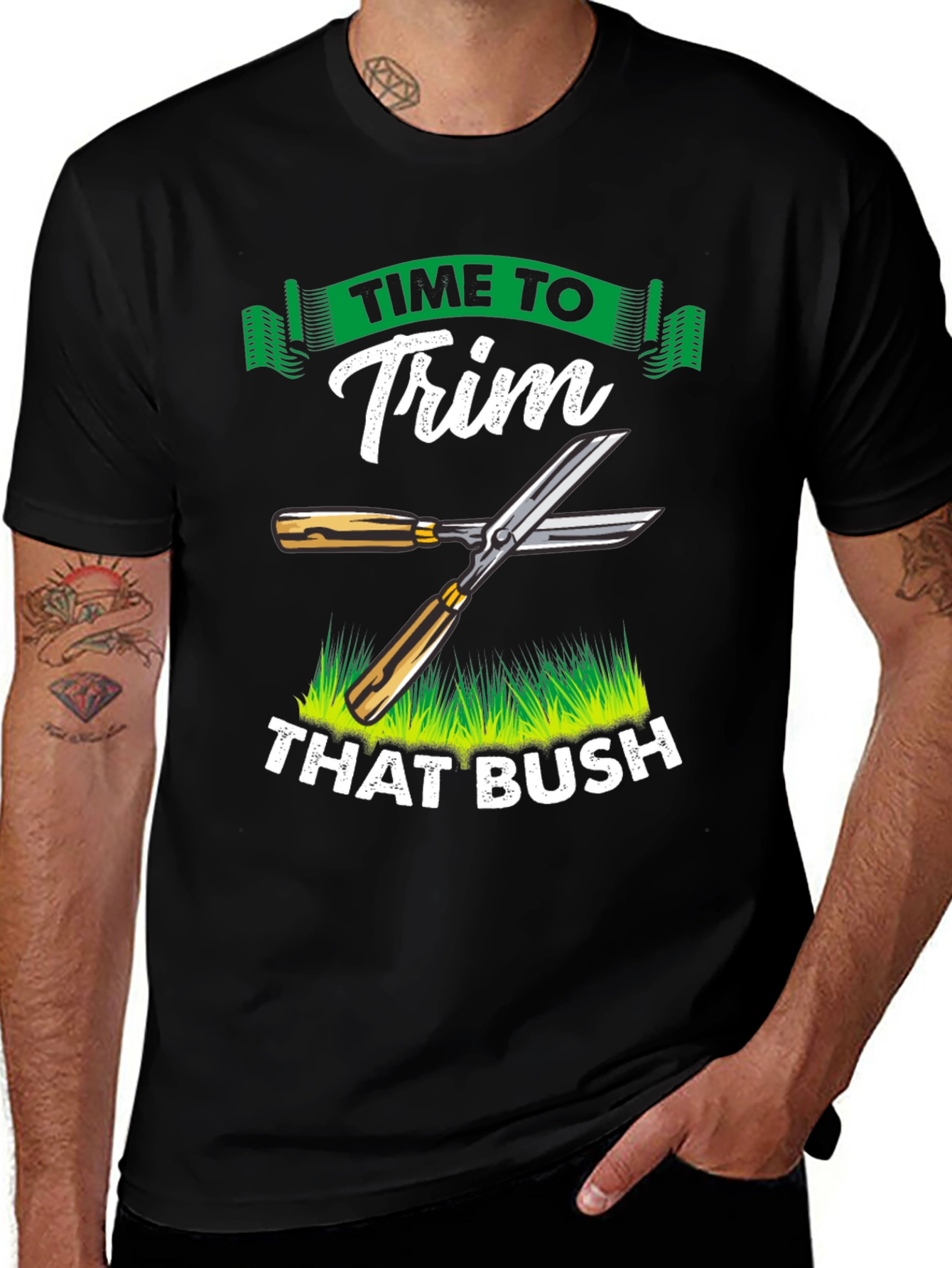 Time To Trim That Bush T-Shirt Funny
