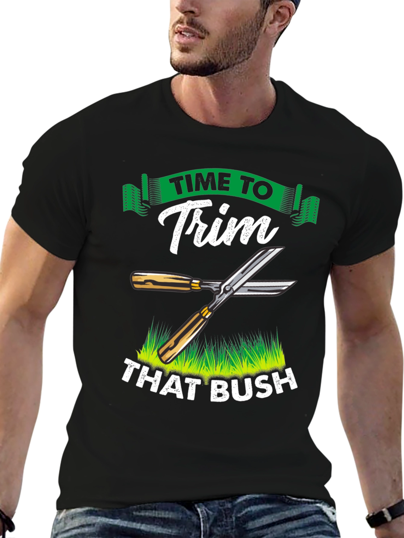 Time To Trim That Bush T-Shirt Funny