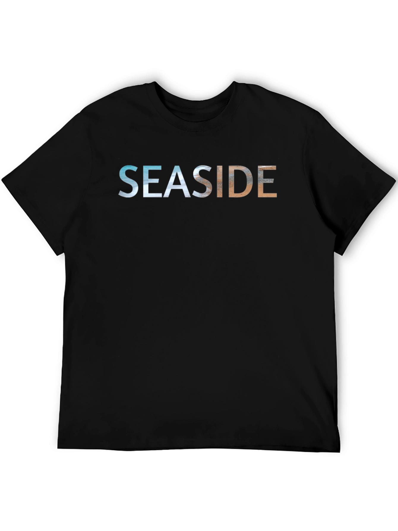 Seaside Graphic Black T-Shirt
