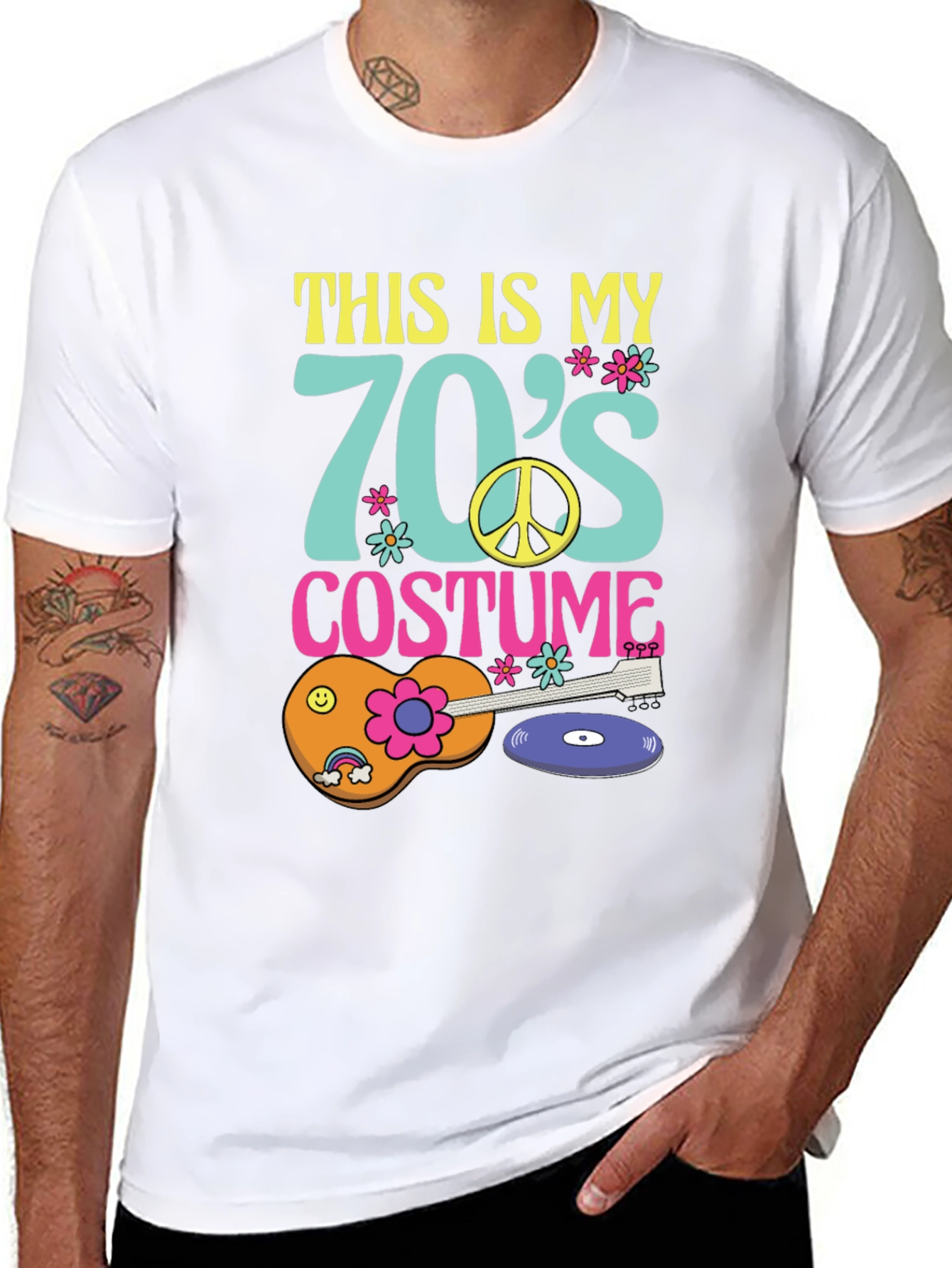 Retro 70s Costume T-Shirt - Hippie Style!