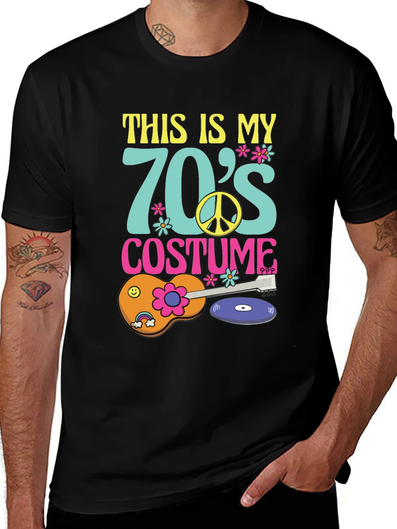 Retro 70s Costume T-Shirt - Hippie Style!