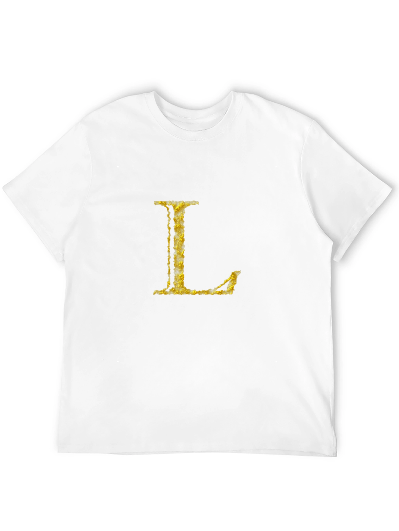 Gold Letter L Black T-Shirt