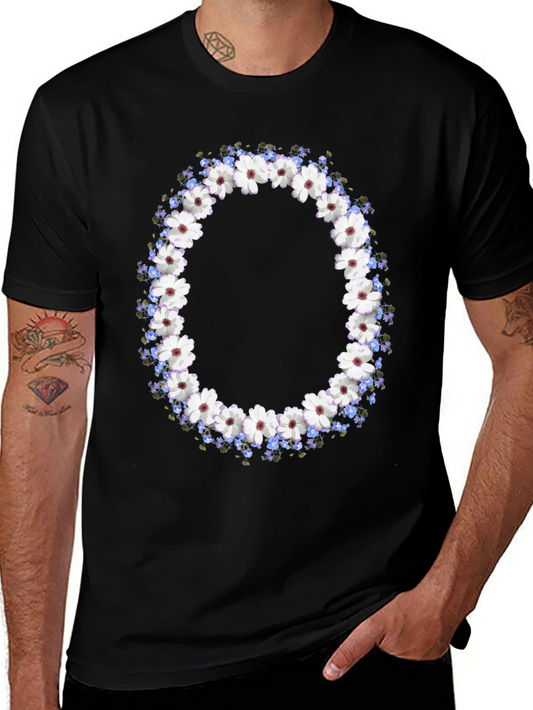 Floral Wreath Graphic T-Shirt