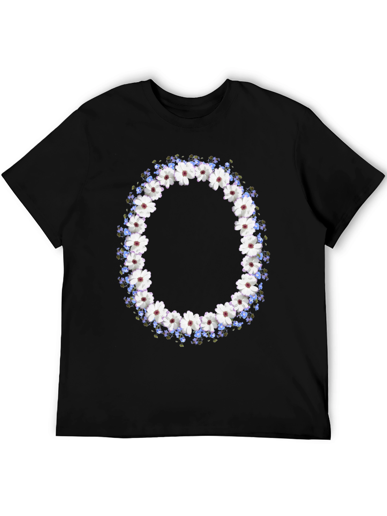 Floral Wreath Graphic T-Shirt
