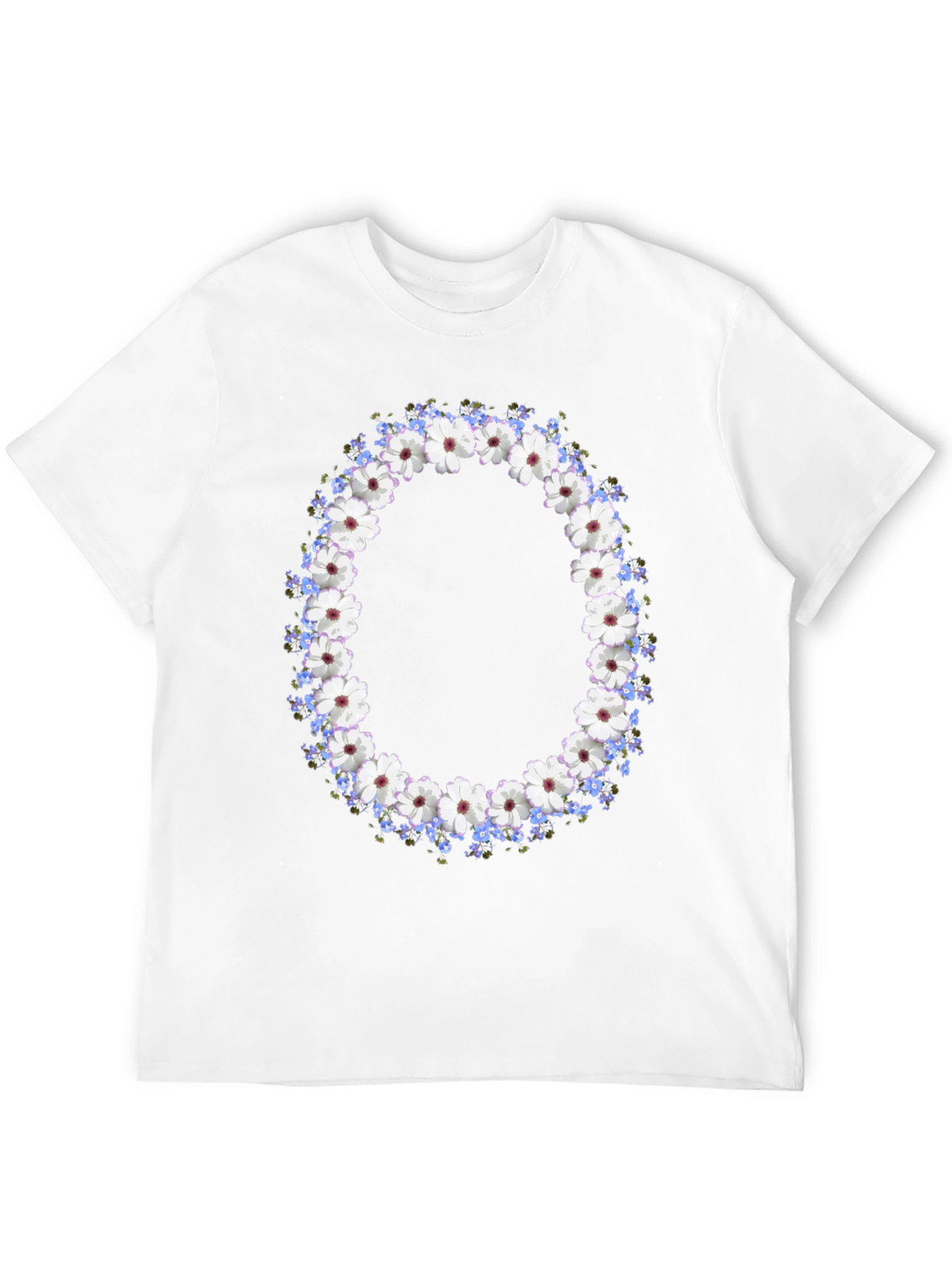 Floral Wreath Graphic T-Shirt