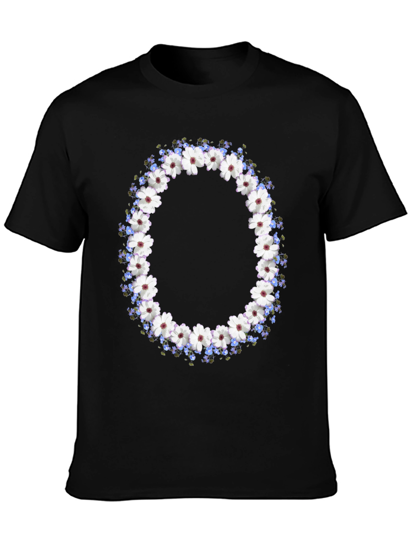 Floral Wreath Graphic T-Shirt