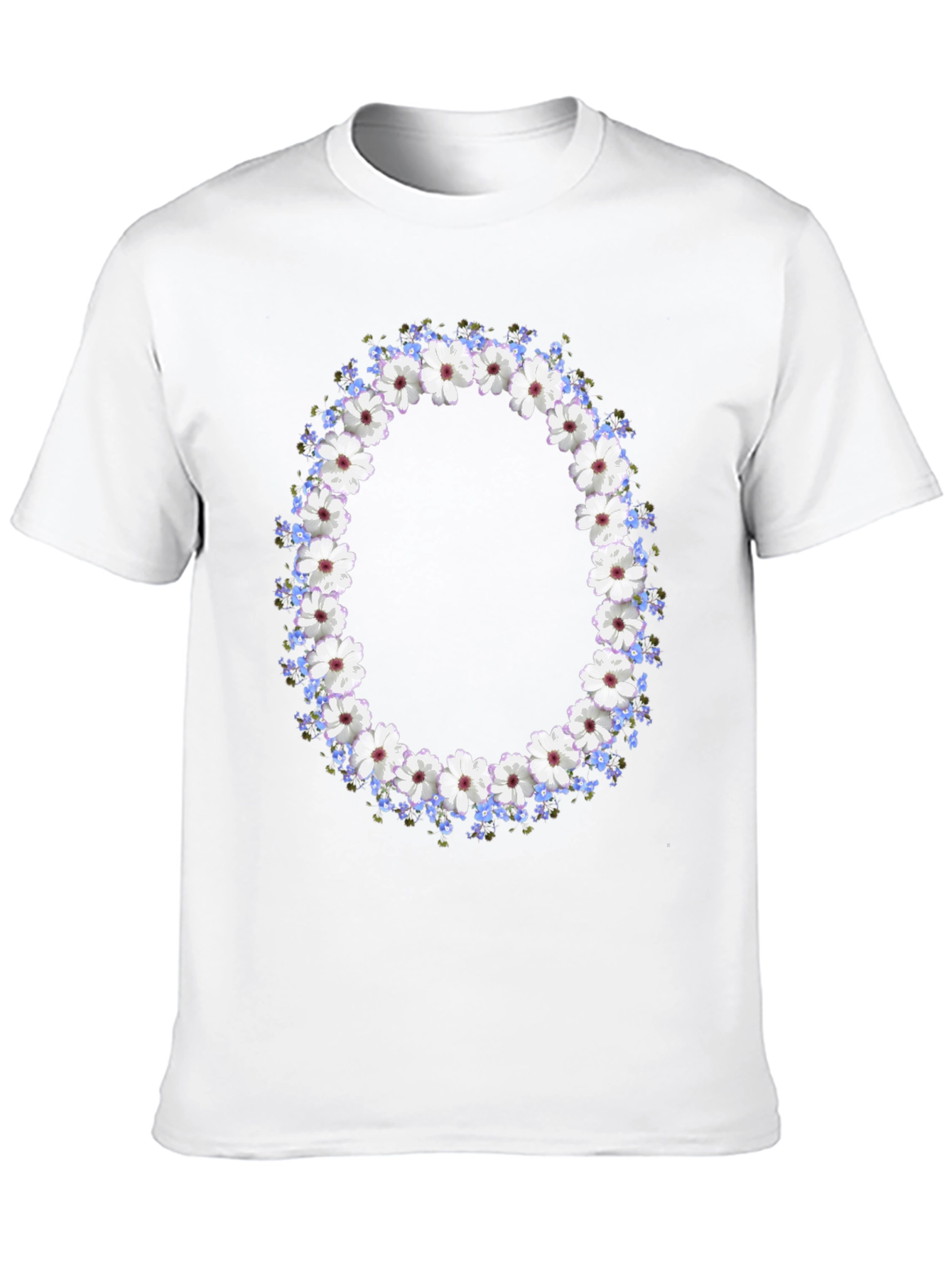 Floral Wreath Graphic T-Shirt