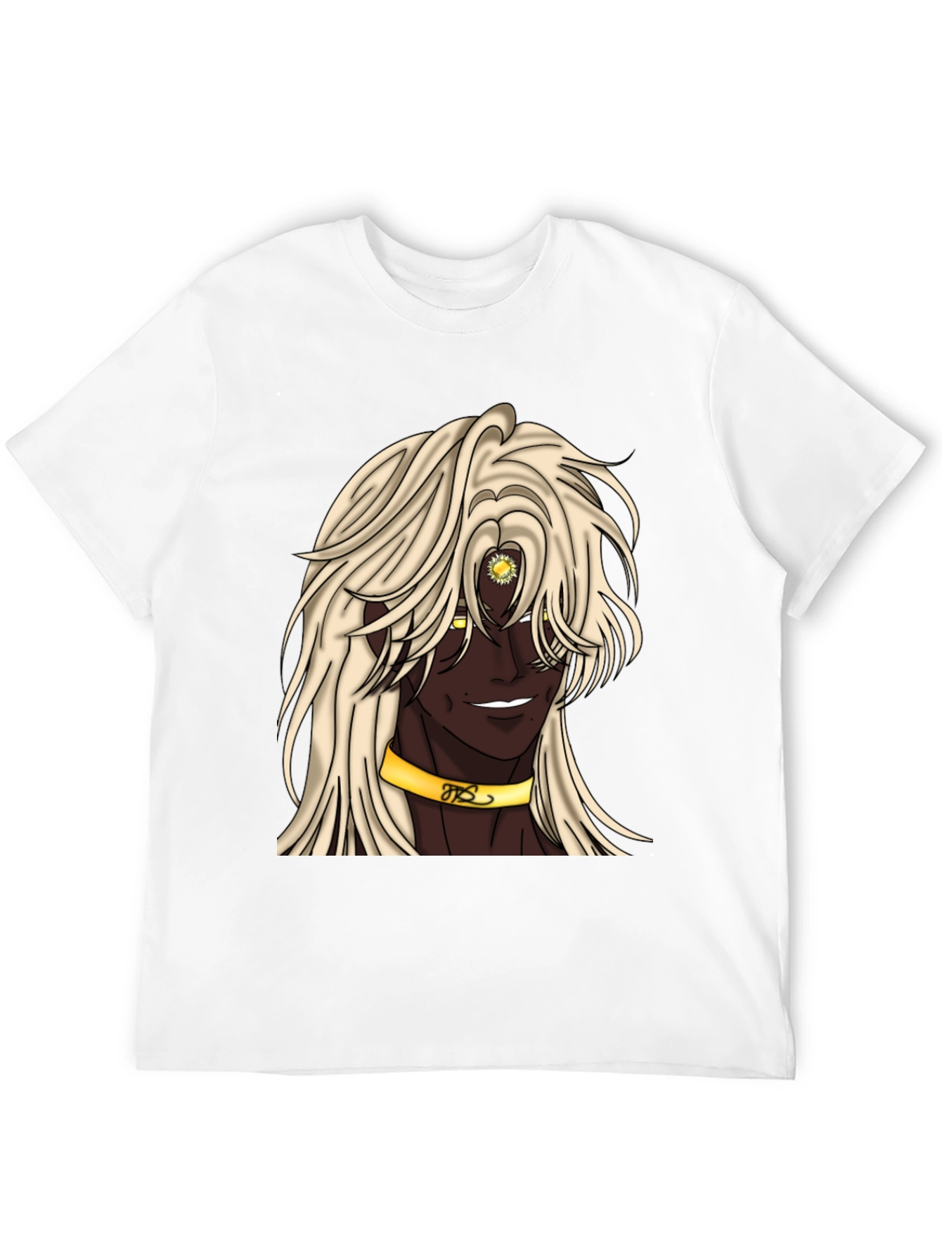 Anime Character Graphic Tee - Black