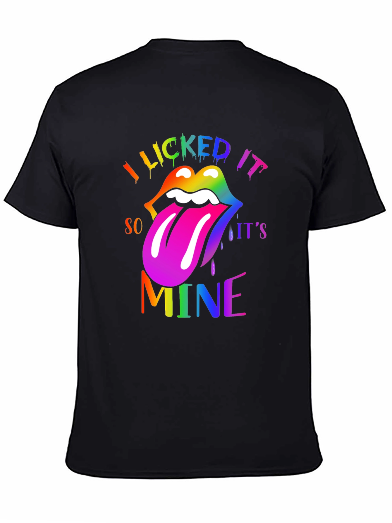 I Licked It Lips Rainbow LGBTQ T-Shirt