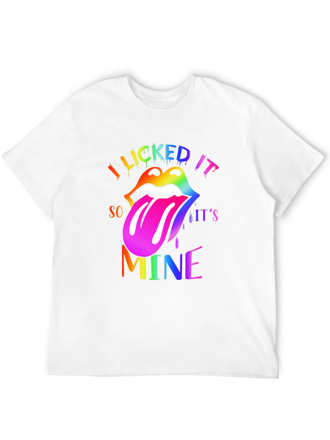 I Licked It Lips Rainbow LGBTQ T-Shirt