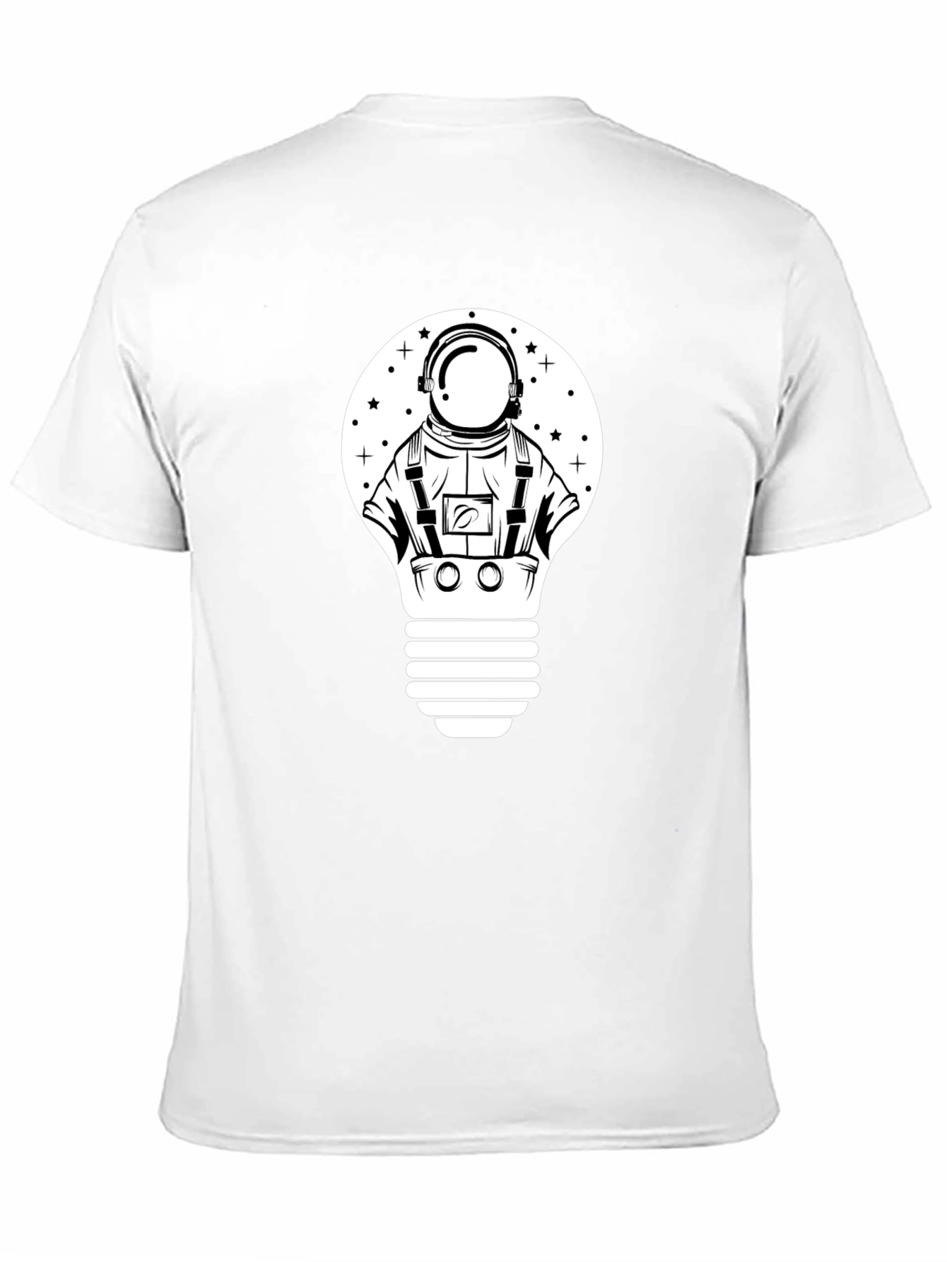 Astronaut Lightbulb Graphic Tee - Black