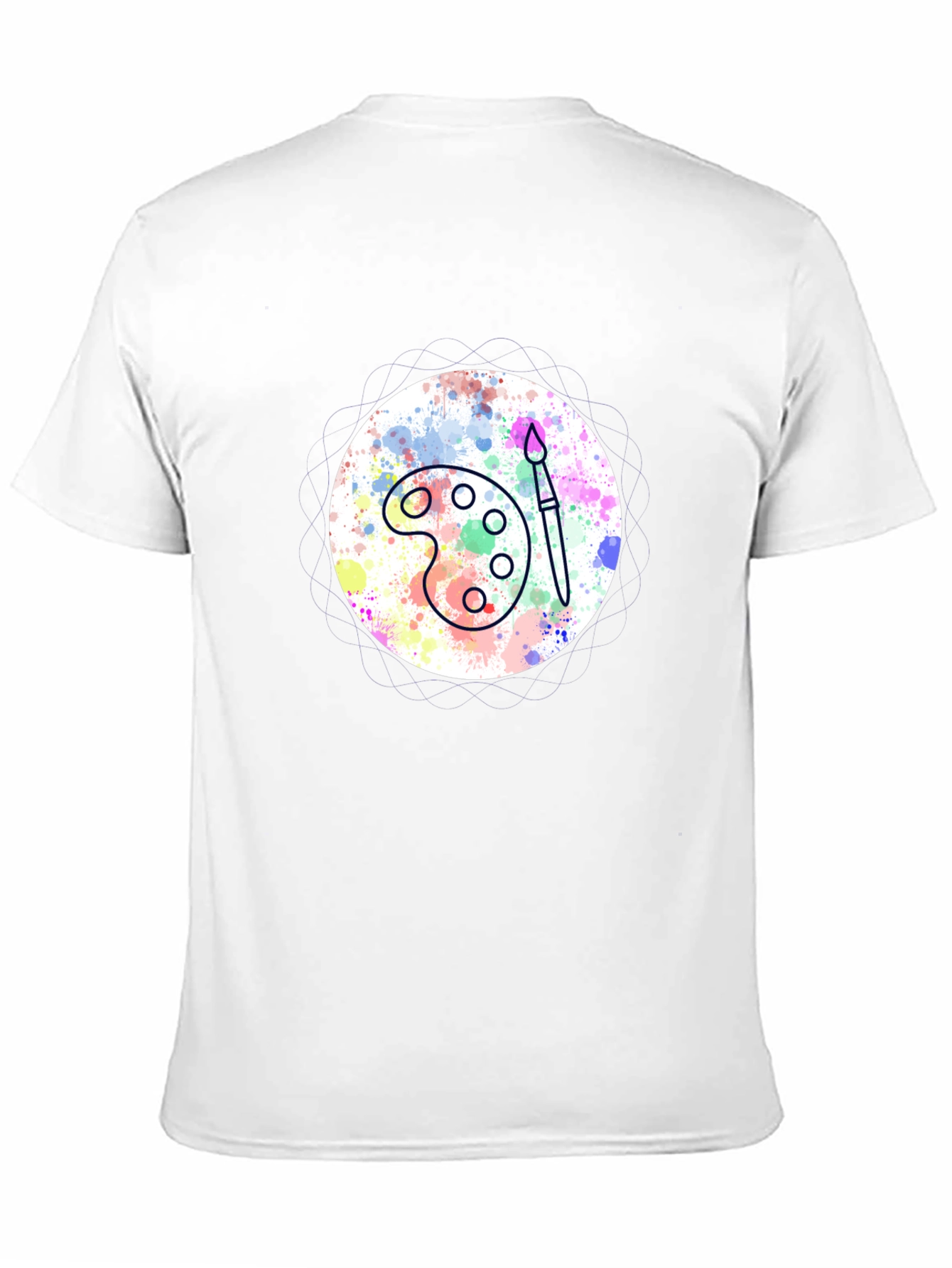 Painters Palette Tee - Artistic Black T-Shirt