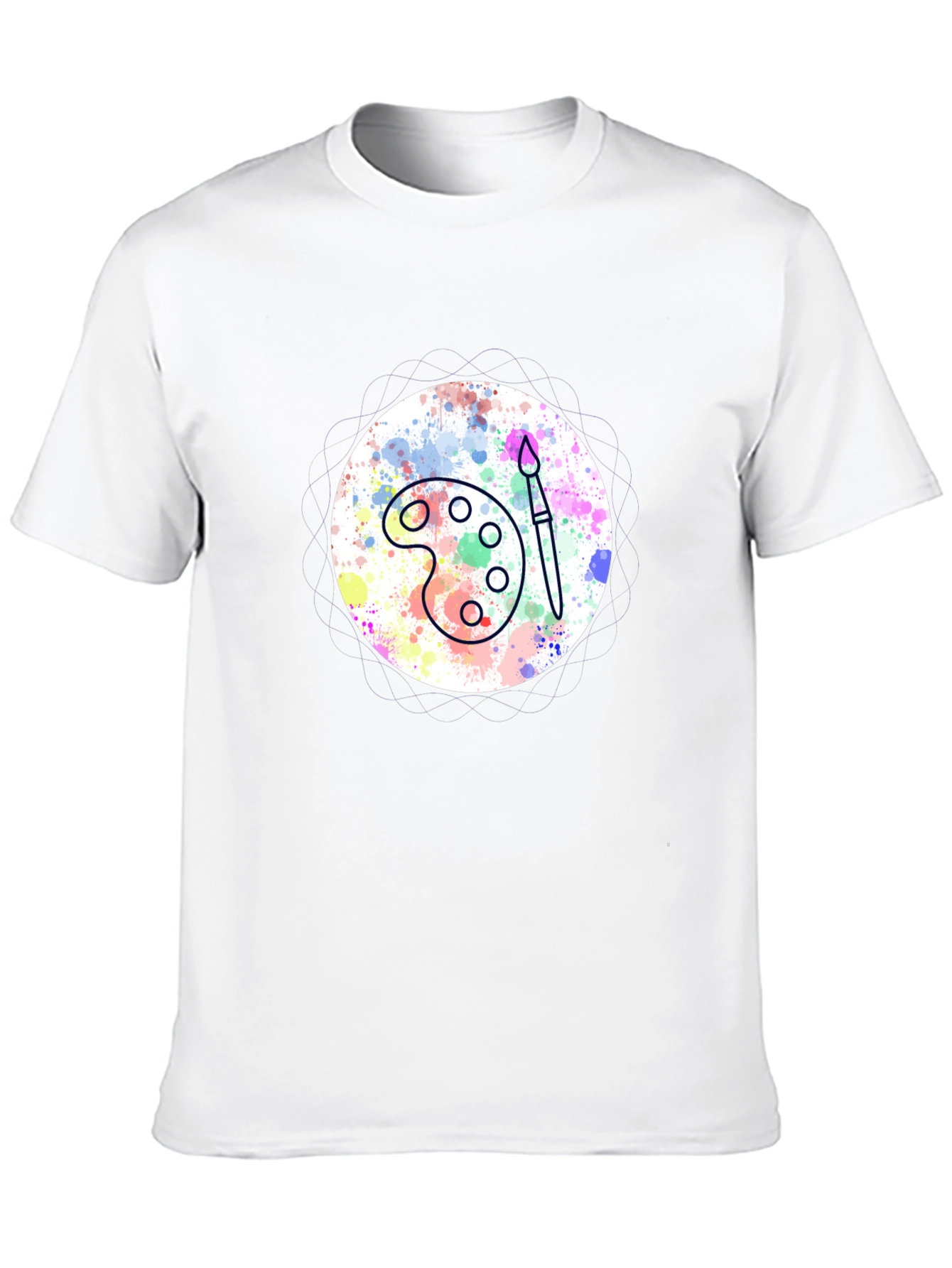 Painters Palette Tee - Artistic Black T-Shirt