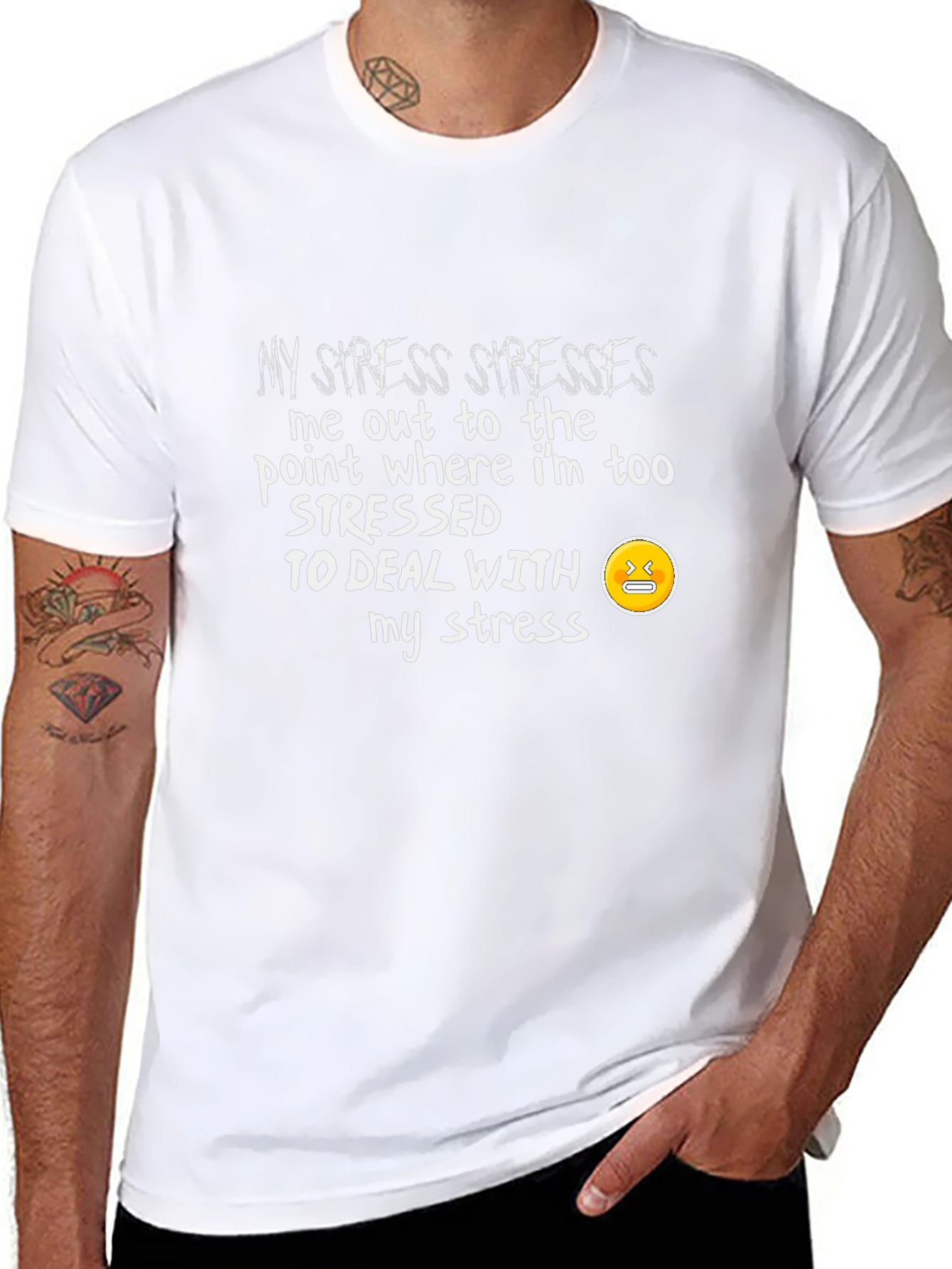 Funny Stress Graphic T-Shirt