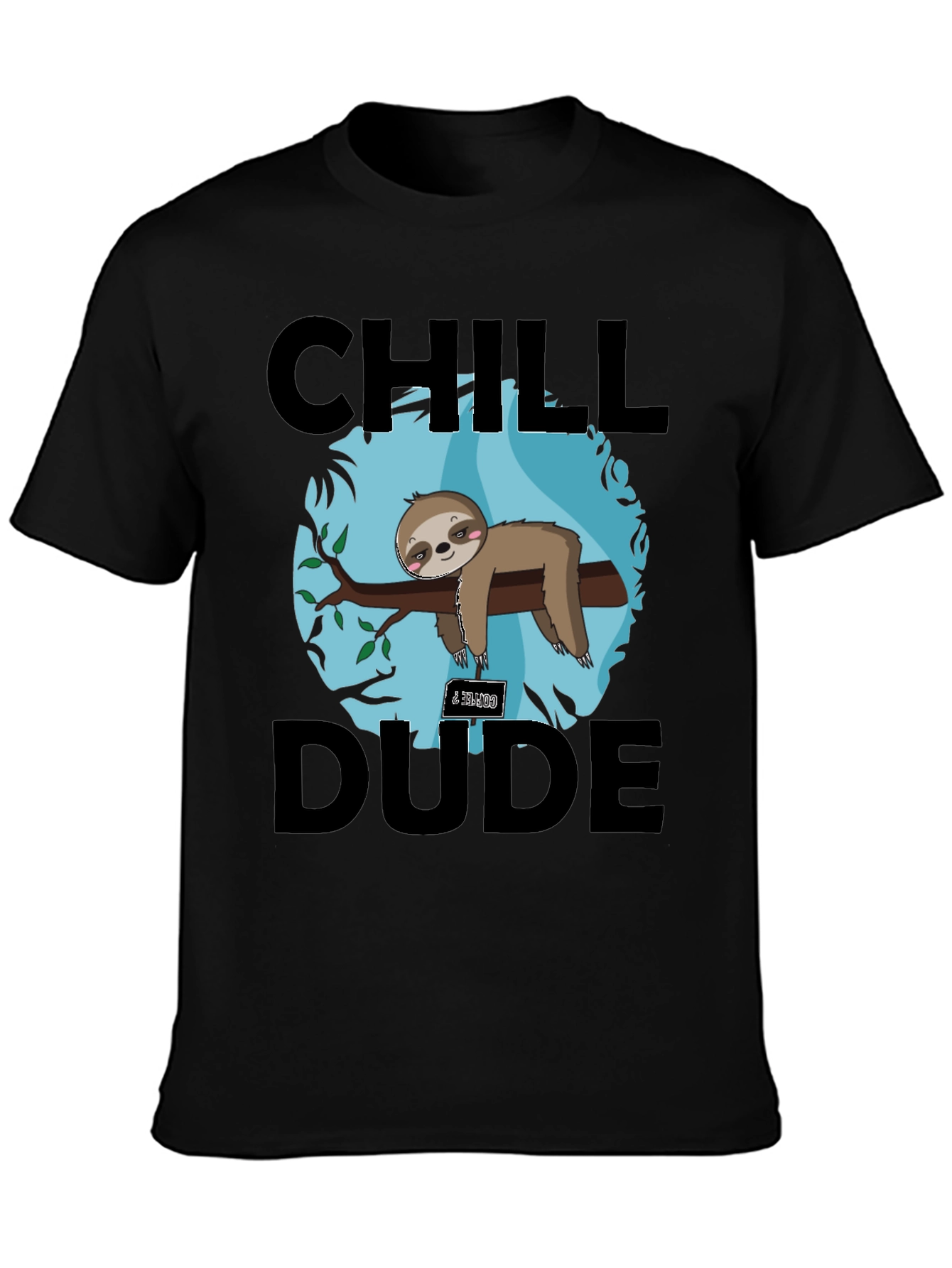 Chill Dude Sloth Graphic Tee