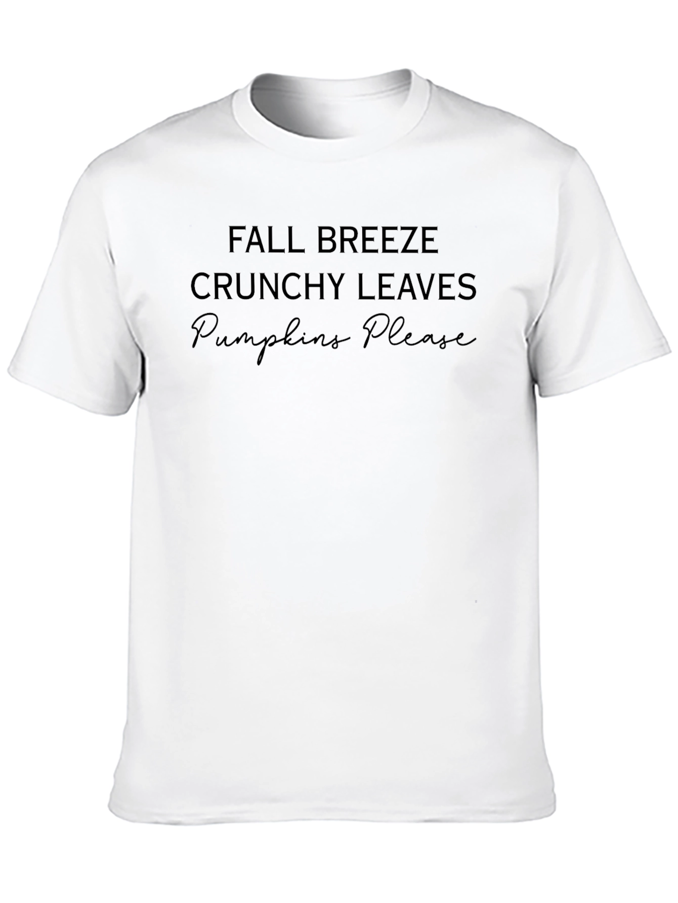 Fall Breeze Crunchy Leaves Pumpkins Please T-Shirt