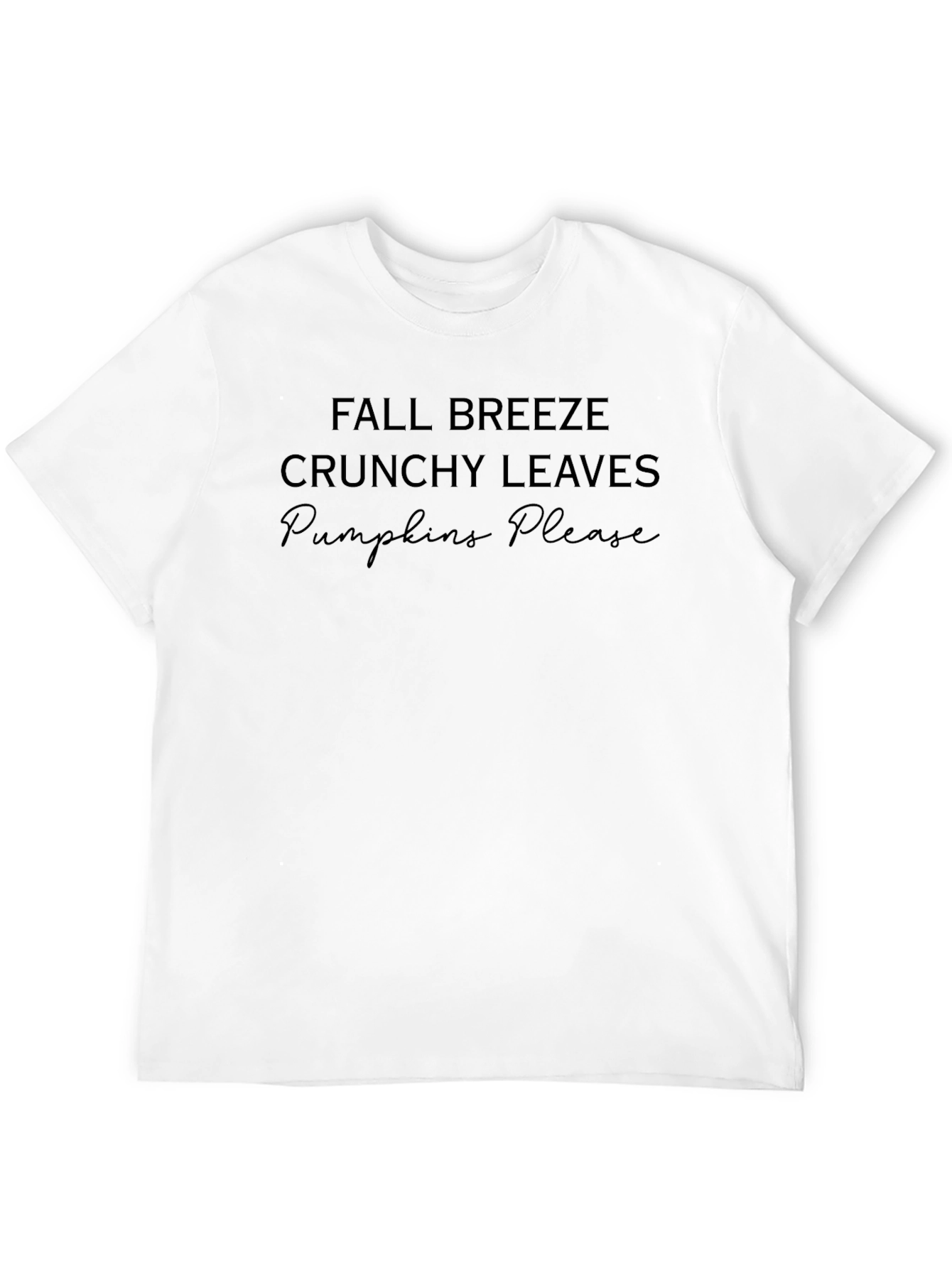 Fall Breeze Crunchy Leaves Pumpkins Please T-Shirt