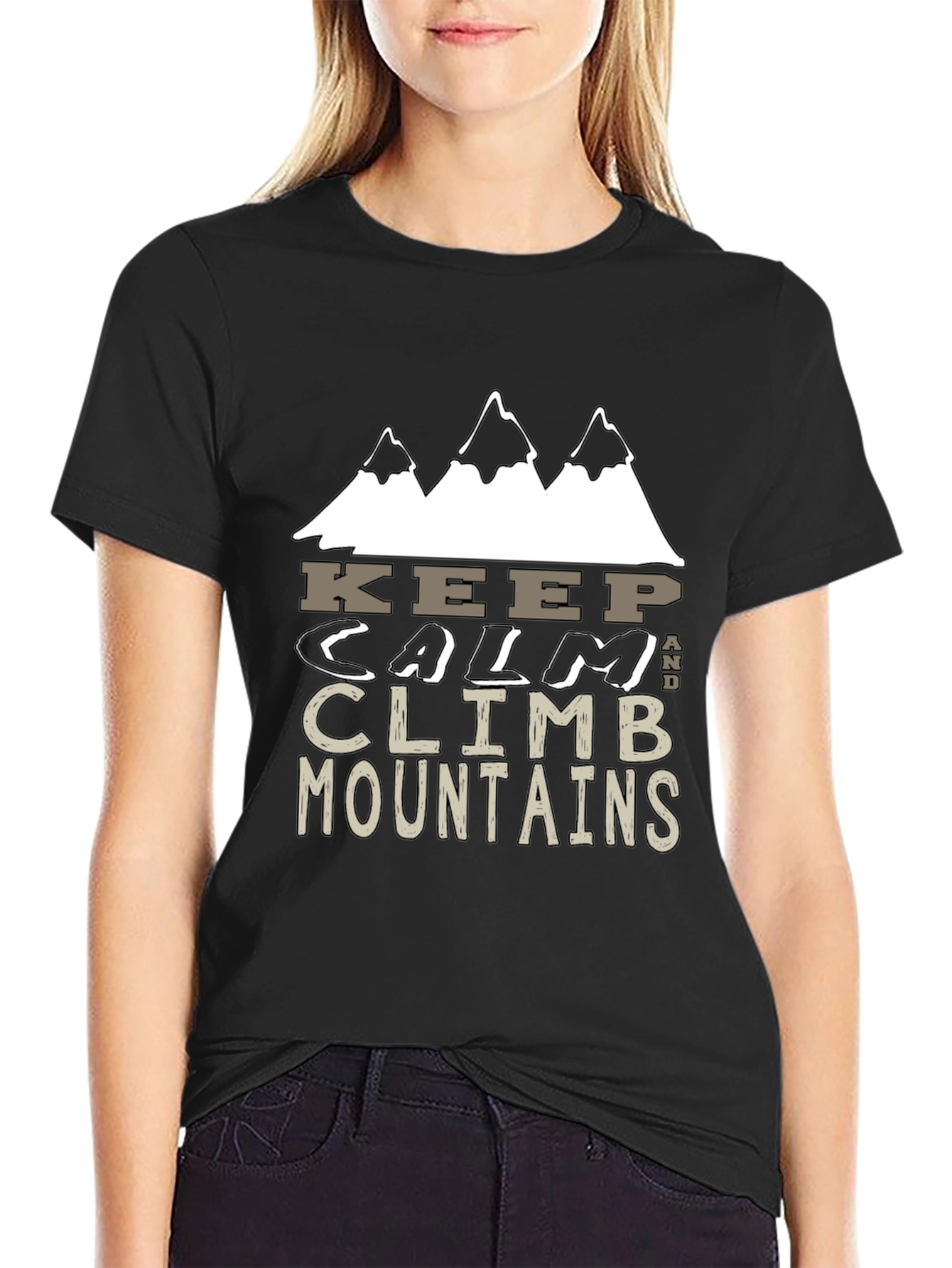 Keep Calm and Climb Mountains Graphic Tee