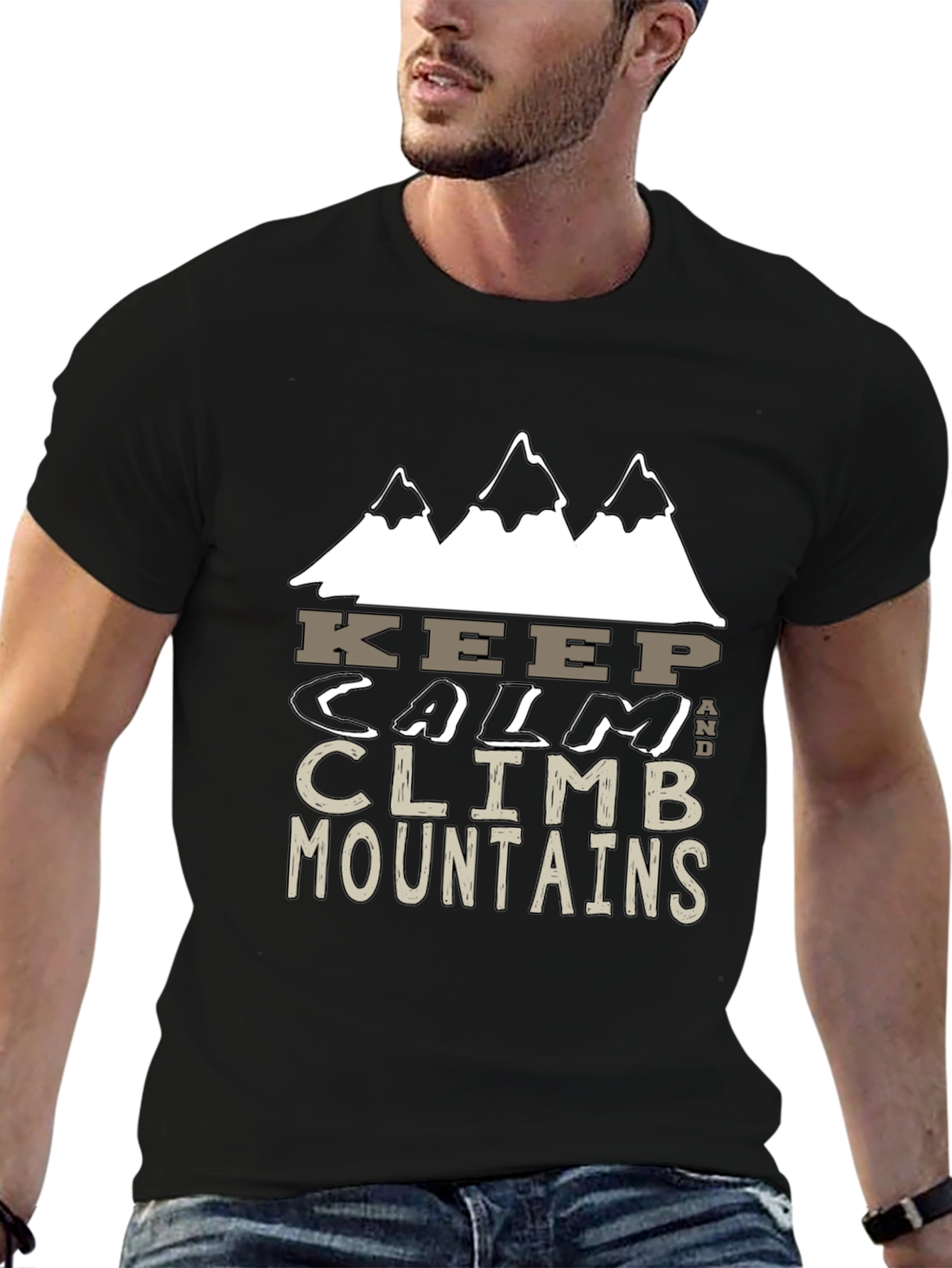 Keep Calm and Climb Mountains Graphic Tee