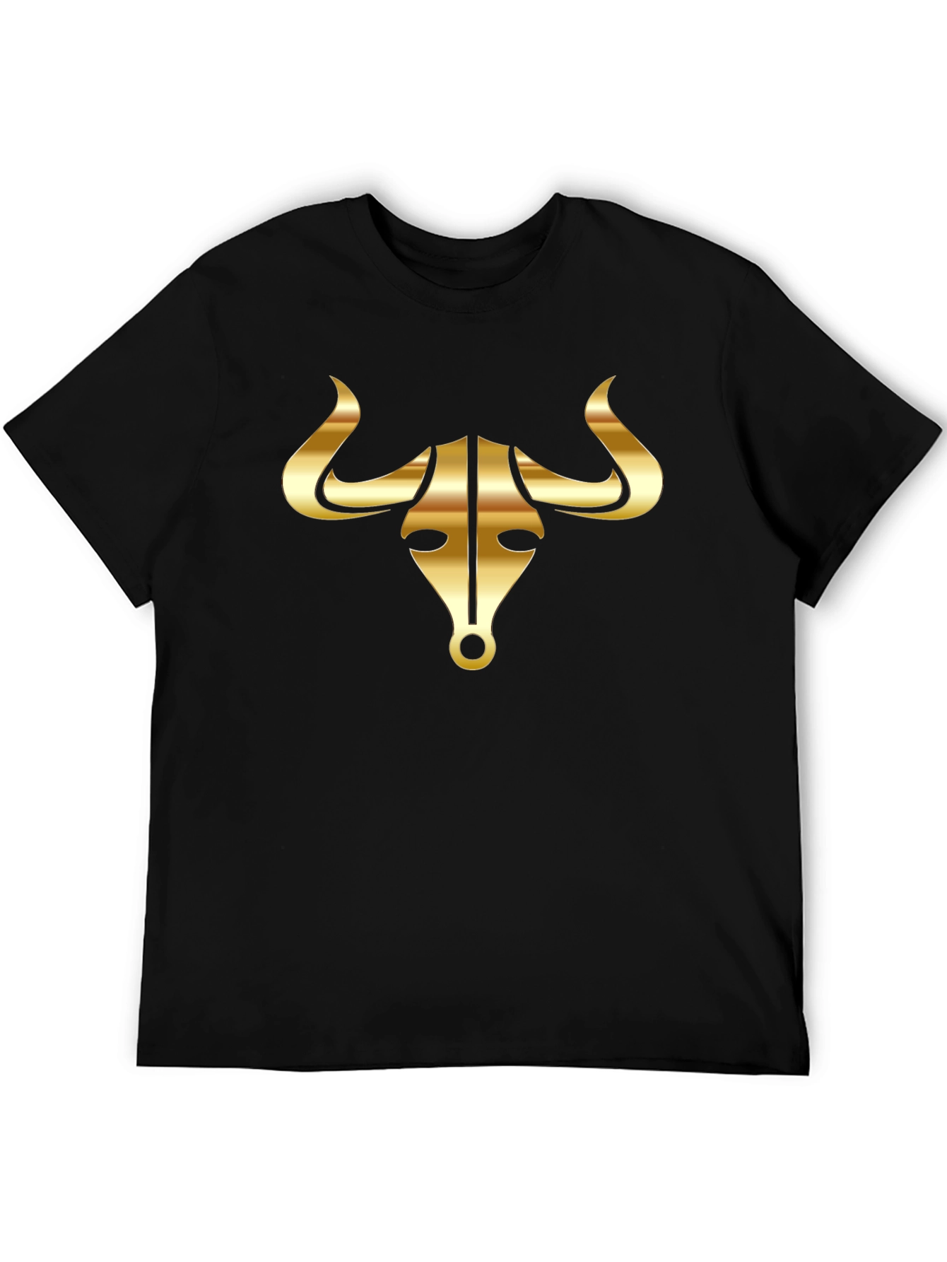 Gold Bull Graphic Black T-Shirt