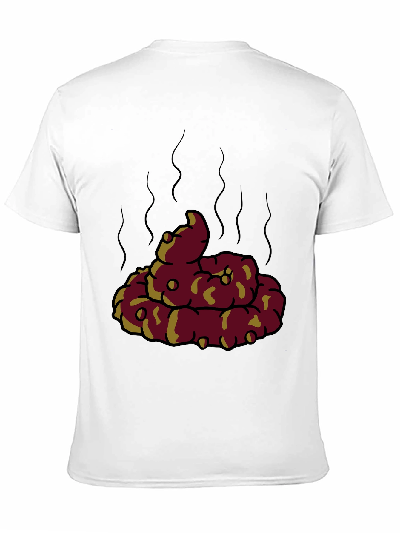 Humorous Poop Emoji Graphic T-Shirt