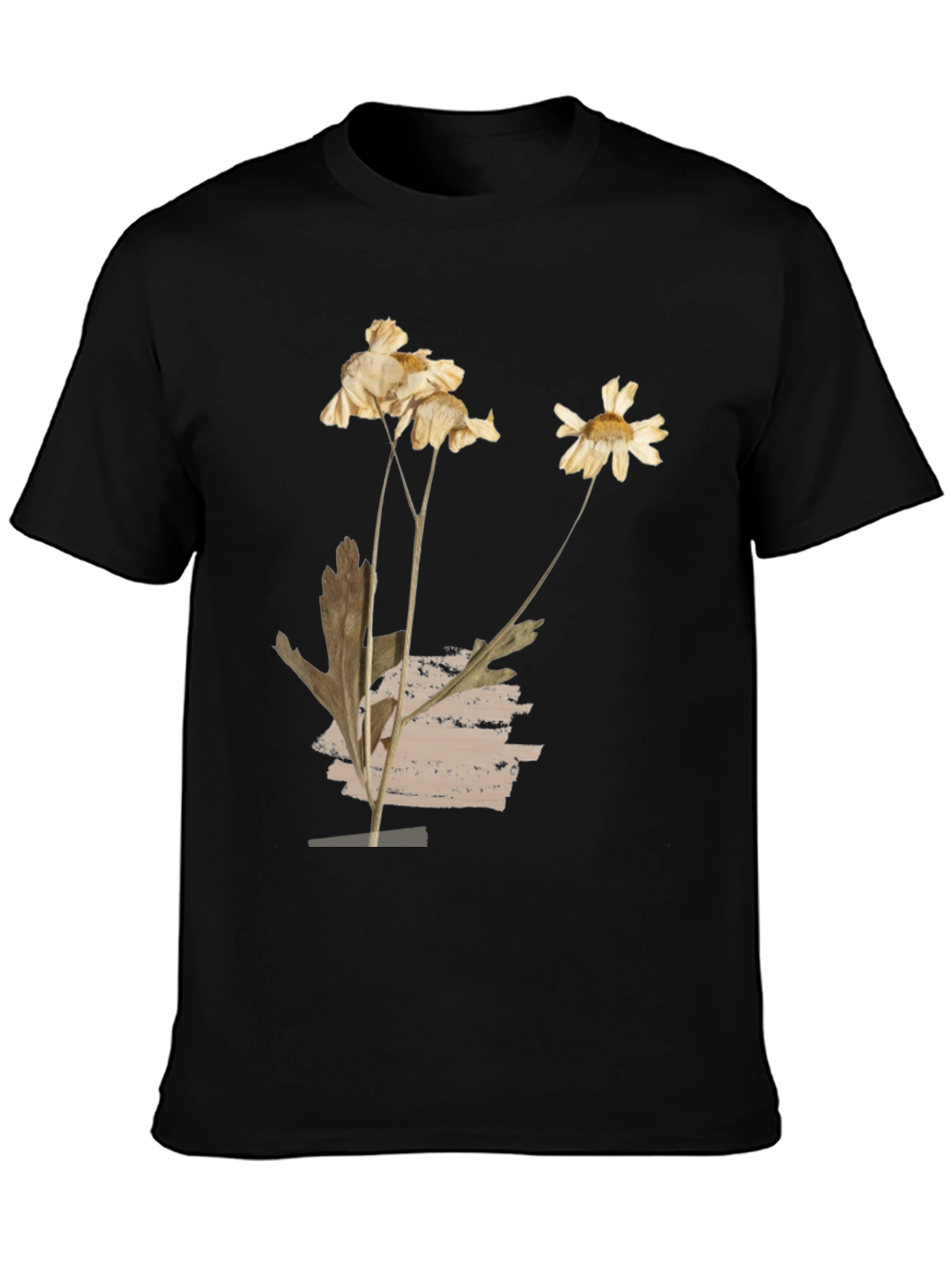 Floral Botanical Print Crew Neck T-Shirt