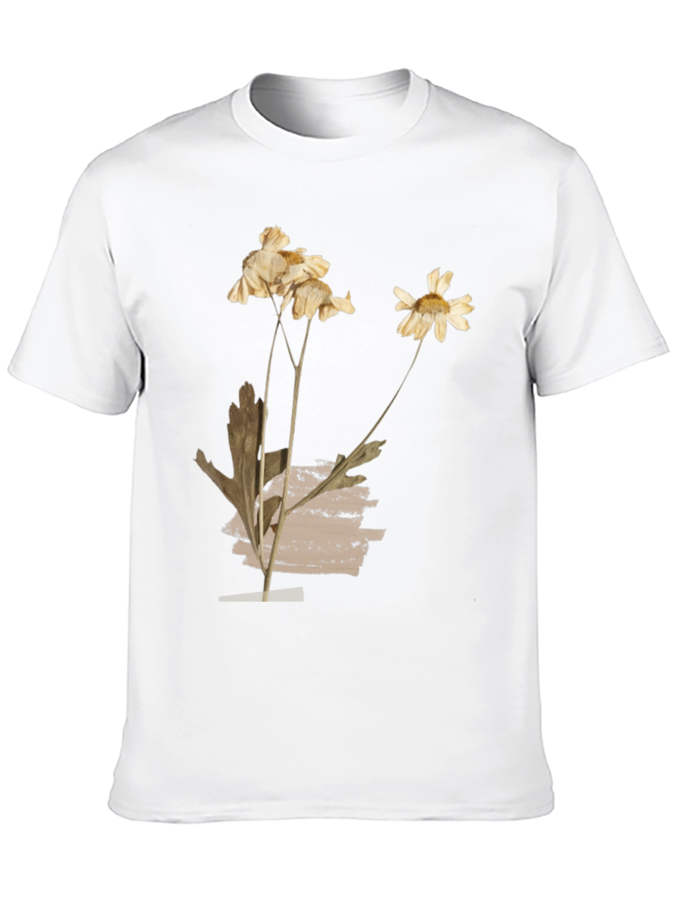 Floral Botanical Print Crew Neck T-Shirt
