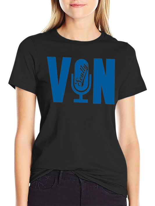 Vintage Scully Podcast Microphone Graphic Tee