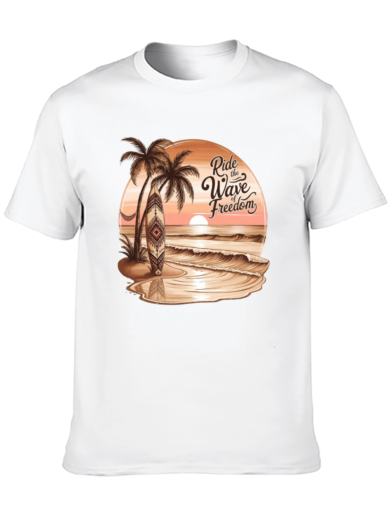 Ride the Wave Freedom Black T-Shirt